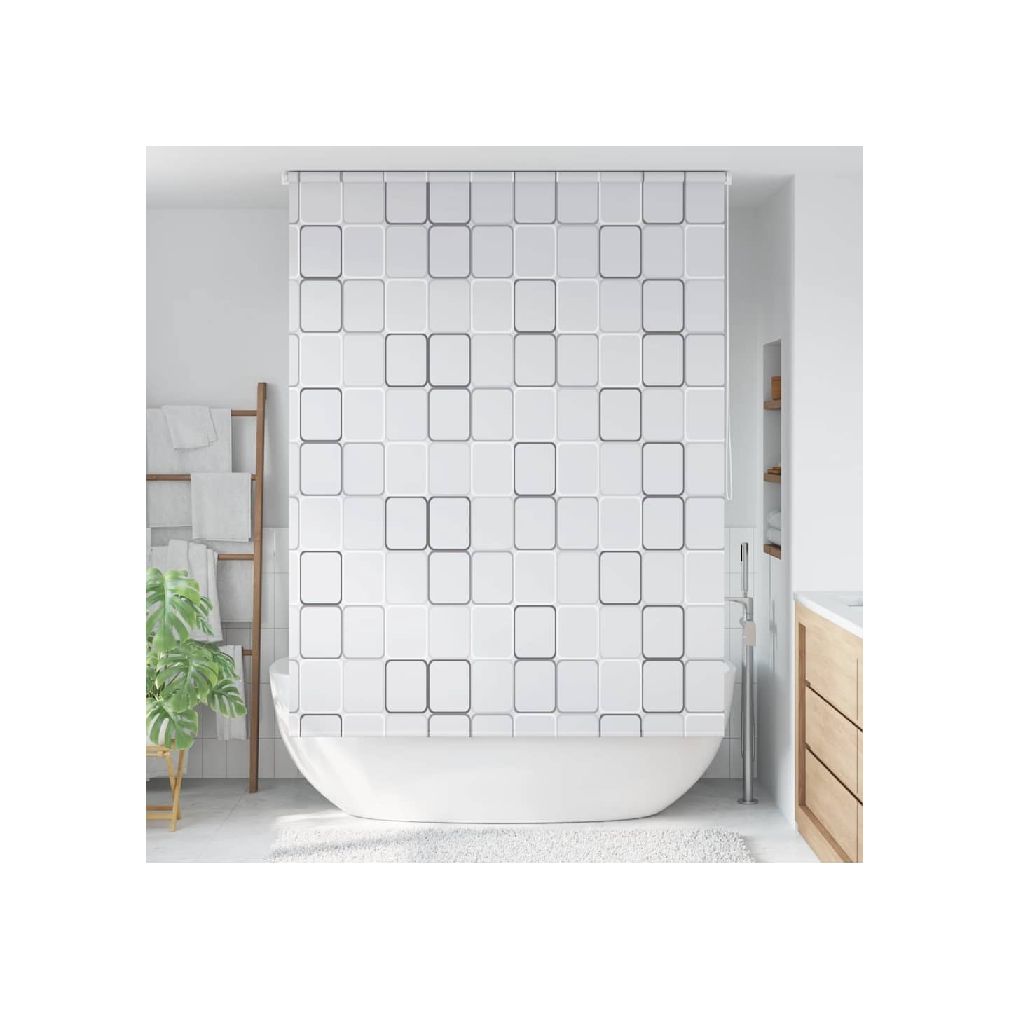 Store roulant de douche 140x240 cm Carré