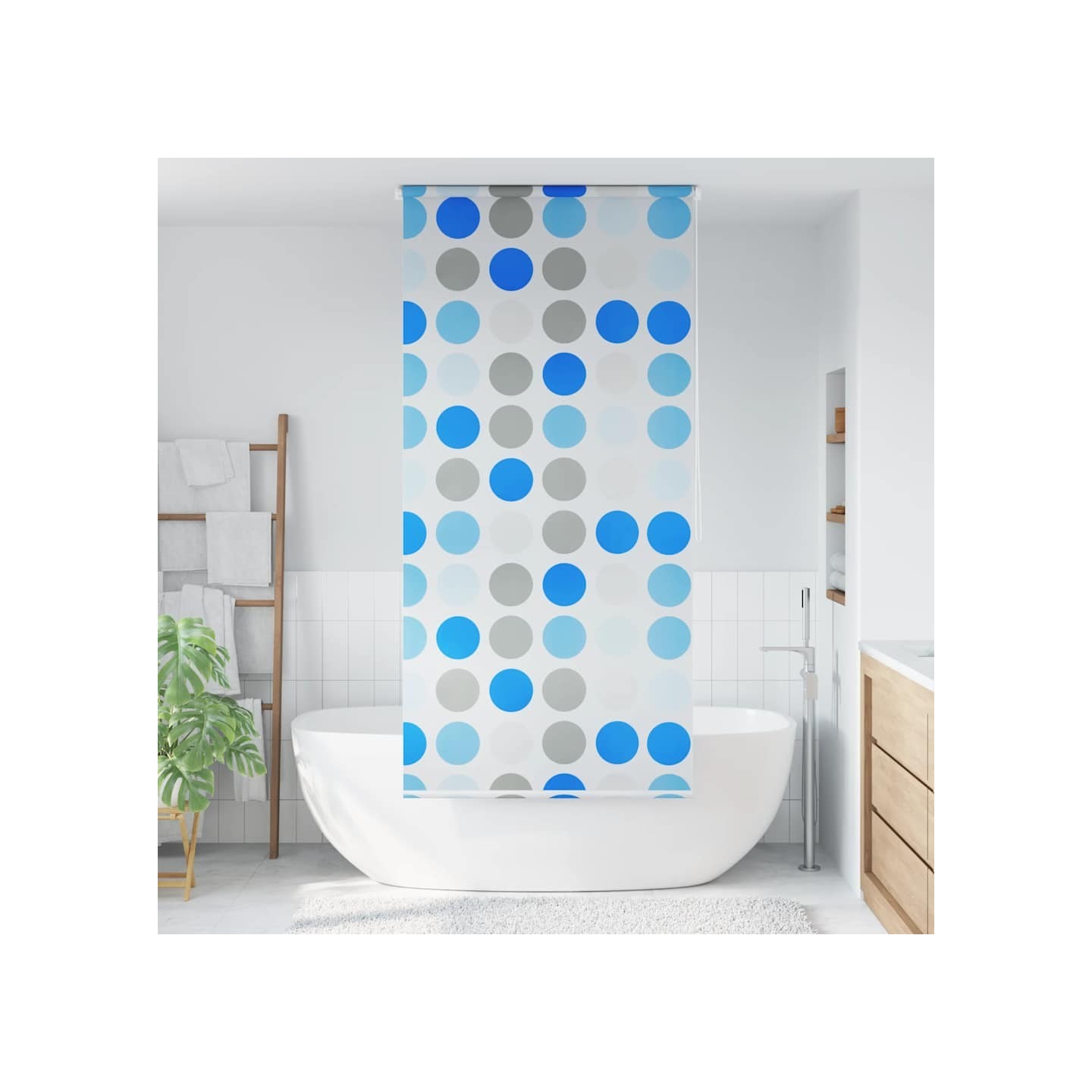 Store roulant de douche 80x240 cm Cercle