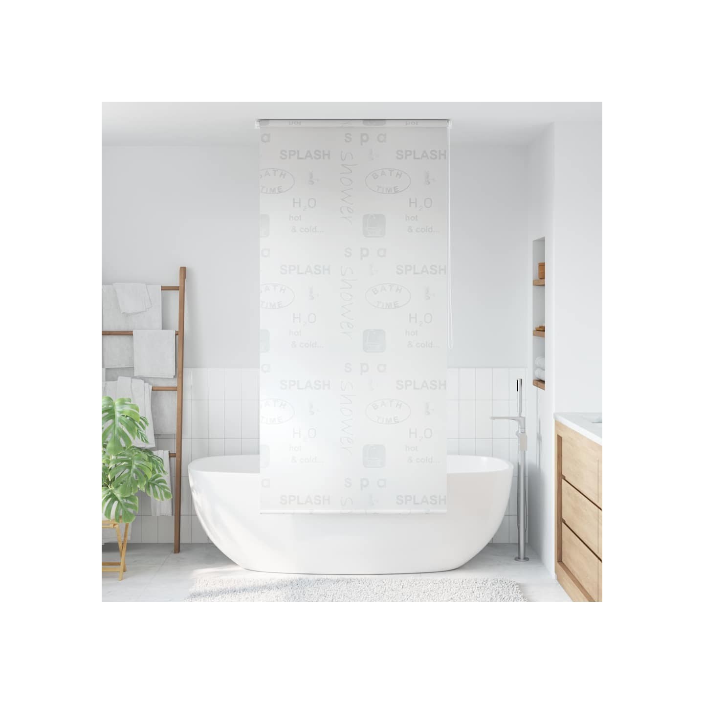 Store roulant de douche 100x240 cm Éclaboussures