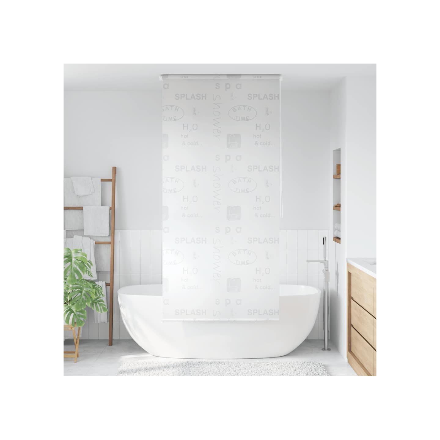 Store roulant de douche 80x240 cm Éclaboussures