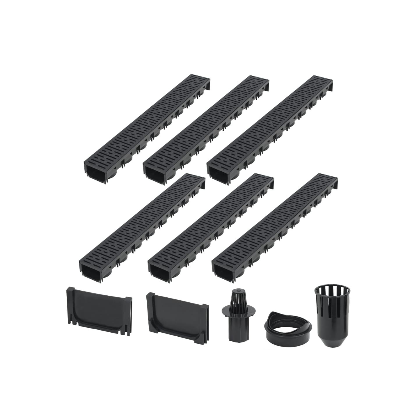Canaux de drainage 6 pcs Plastique 6 m