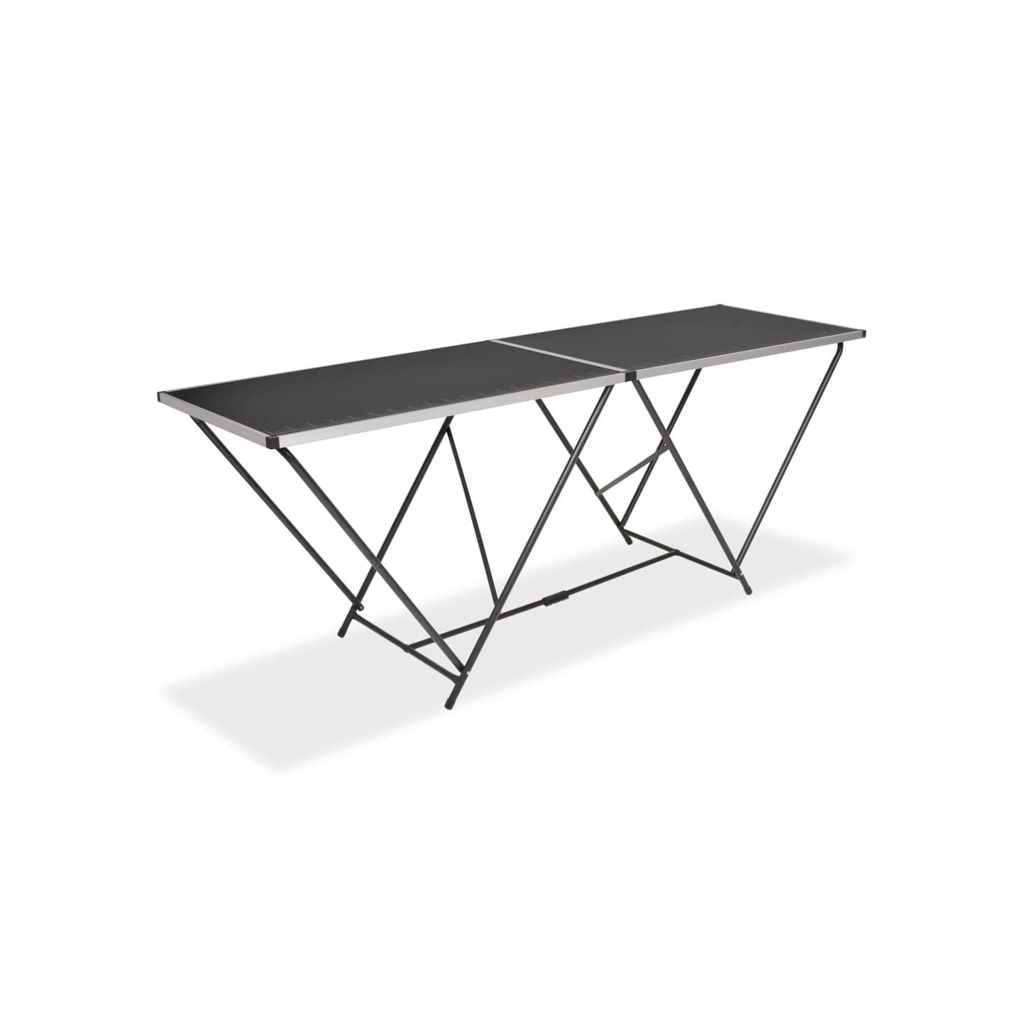 Table pliable de collage MDF et aluminium 200 x 60 x 78 cm