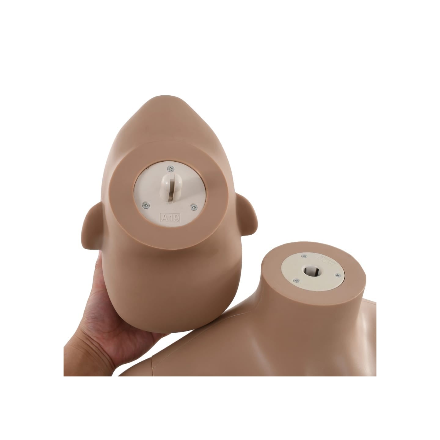 Mannequin femme sexy avec base en verre Beige 180 cm