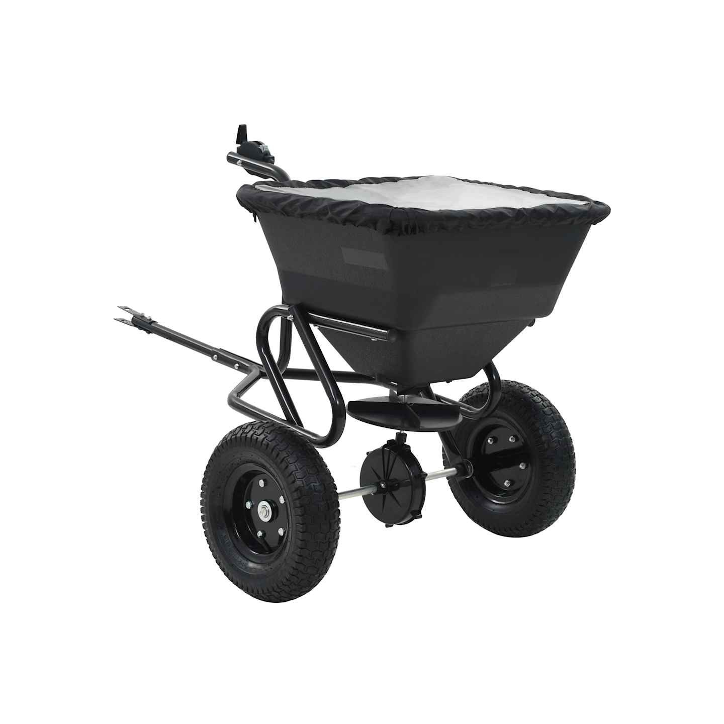 Distributeur de sel remorqué PVC et acier 125 x 74 x 79 cm 45 L