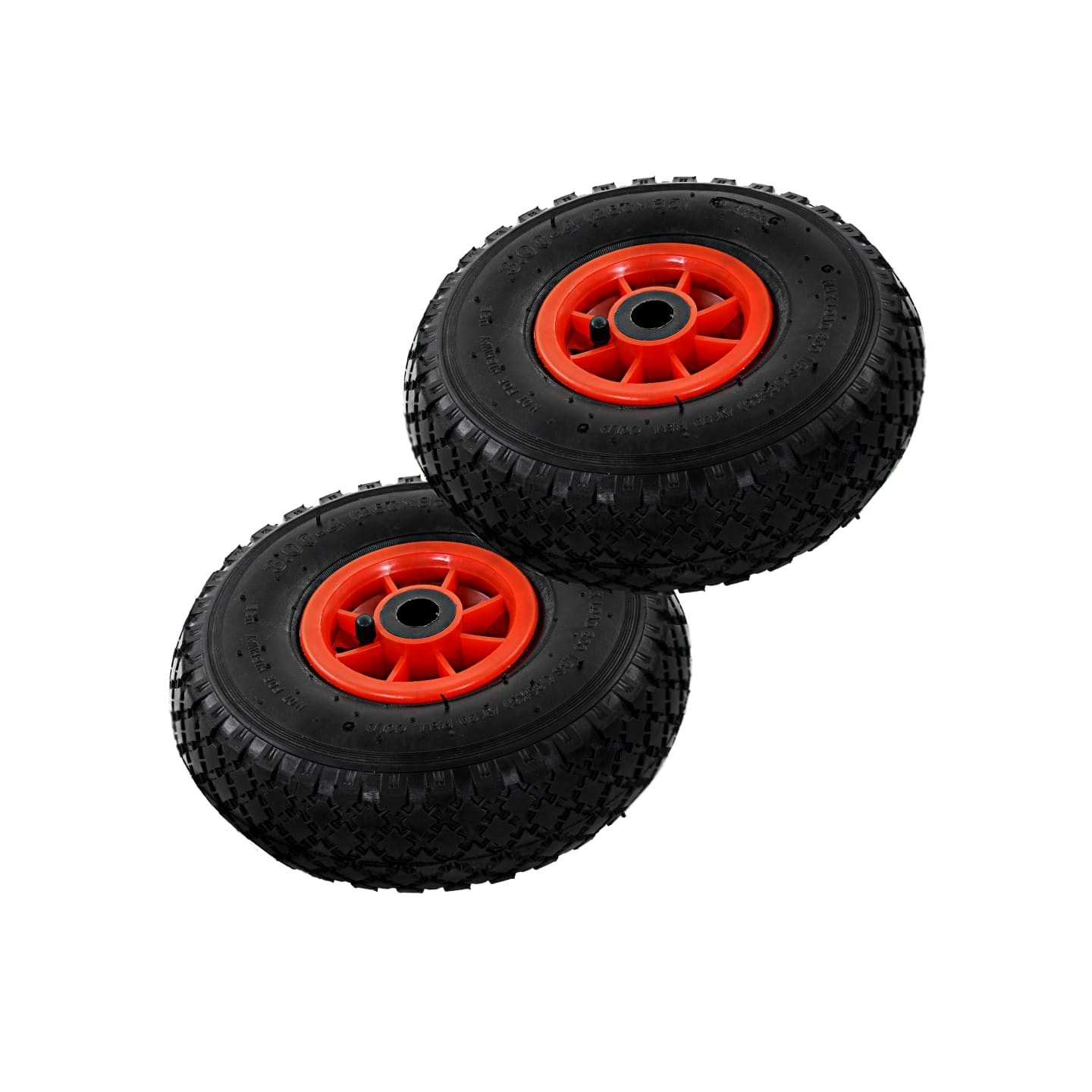 Roues de diable 2 pcs Caoutchouc 3.00-4 (245x82)