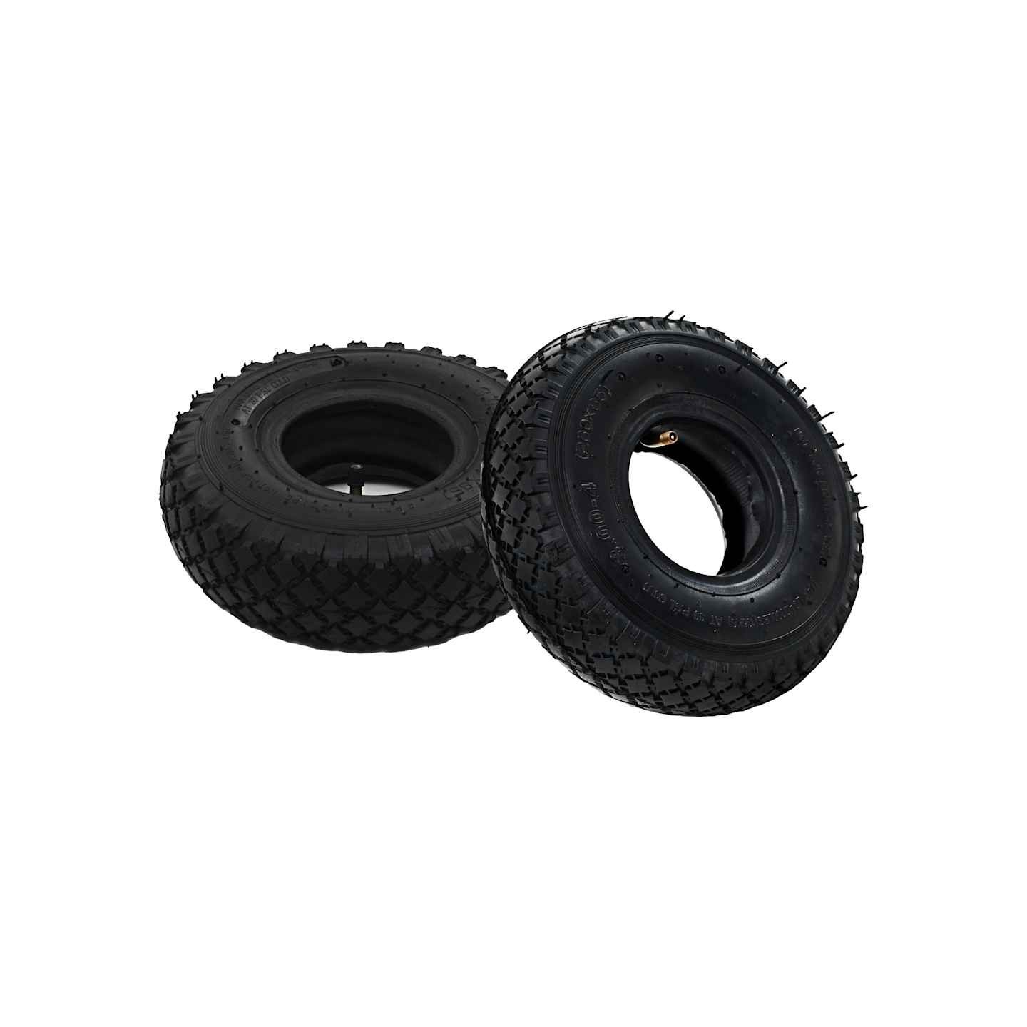 2 pneus 2 chambres à air 3.00-4 260x85 pour roue de diable