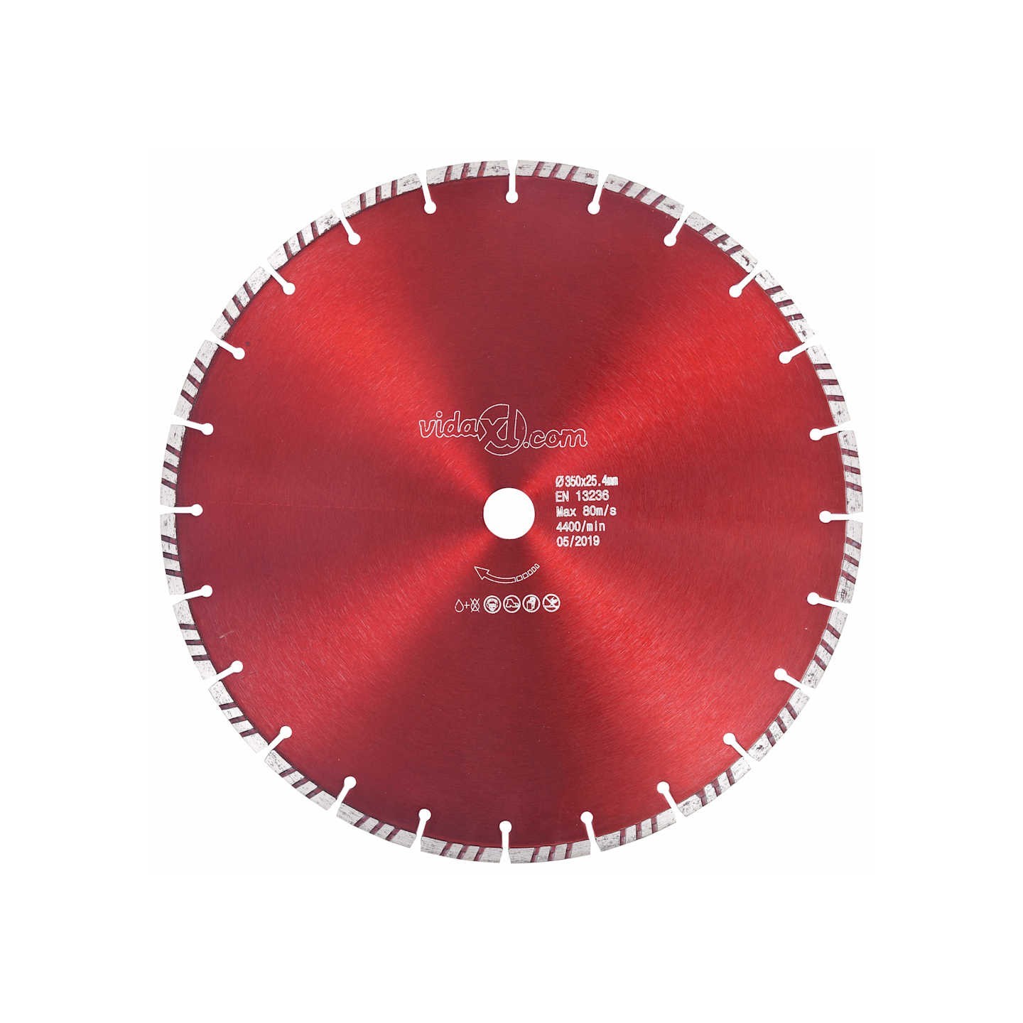 Disque de coupe diamanté avec turbo Acier 350 mm