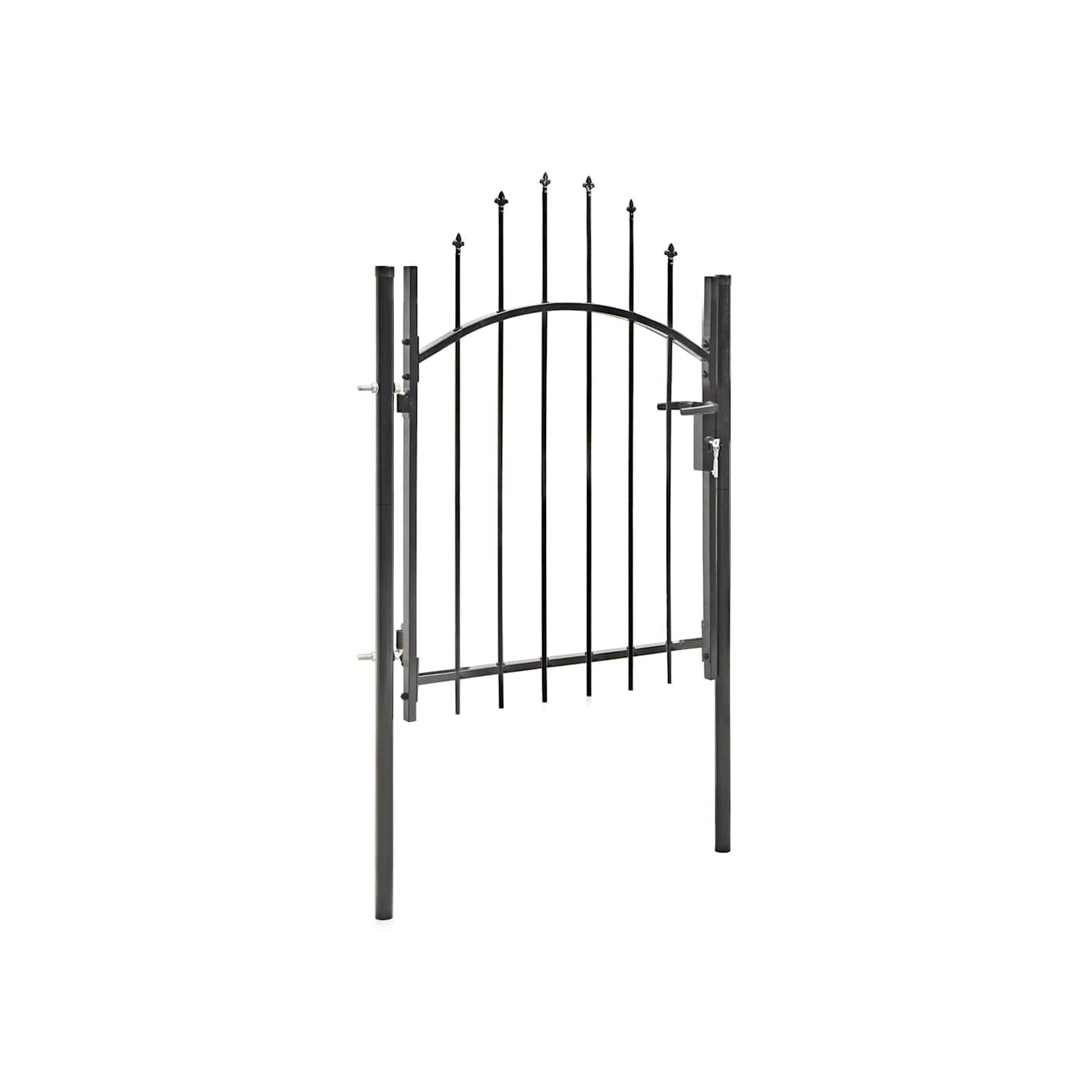 Portail de jardin Woerden acier 1x1 m noir
