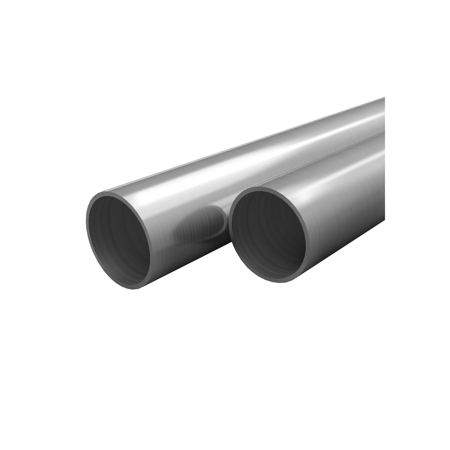 Tube rond Acier inoxydable 2 pcs V2A 2 m Ø42x1,8 mm