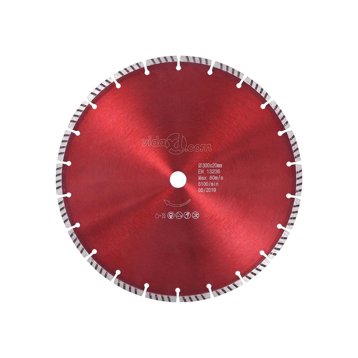 Disque de coupe diamanté avec acier turbo 300 mm