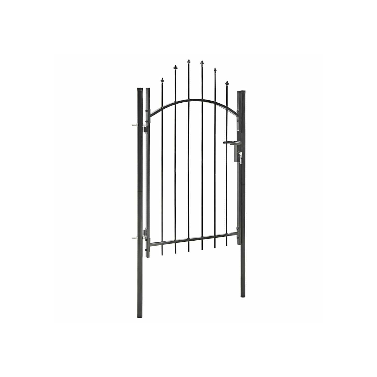 Portail de jardin Woerden acier 1x1,5 m noir