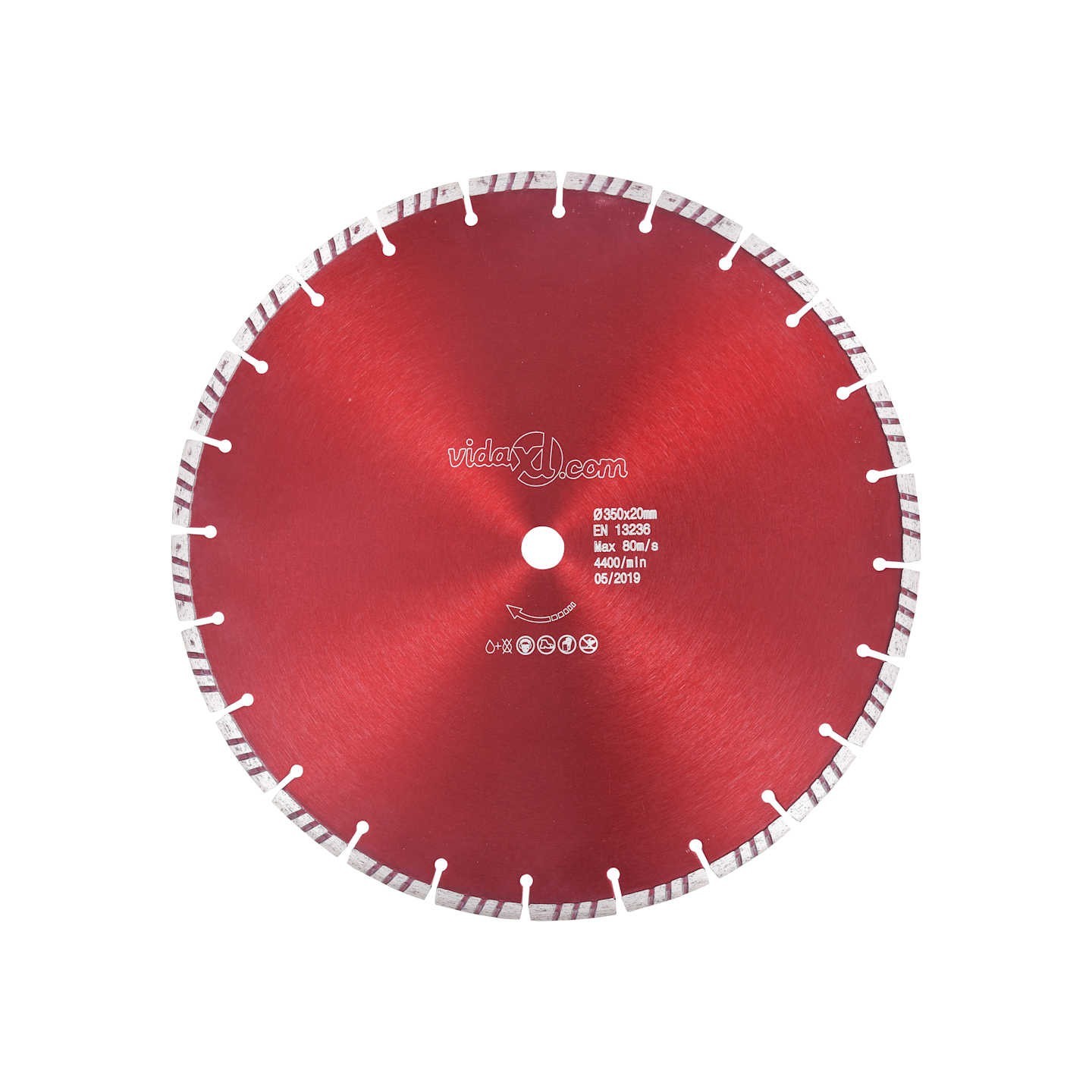 Disque de coupe diamanté avec turbo Acier 350 mm