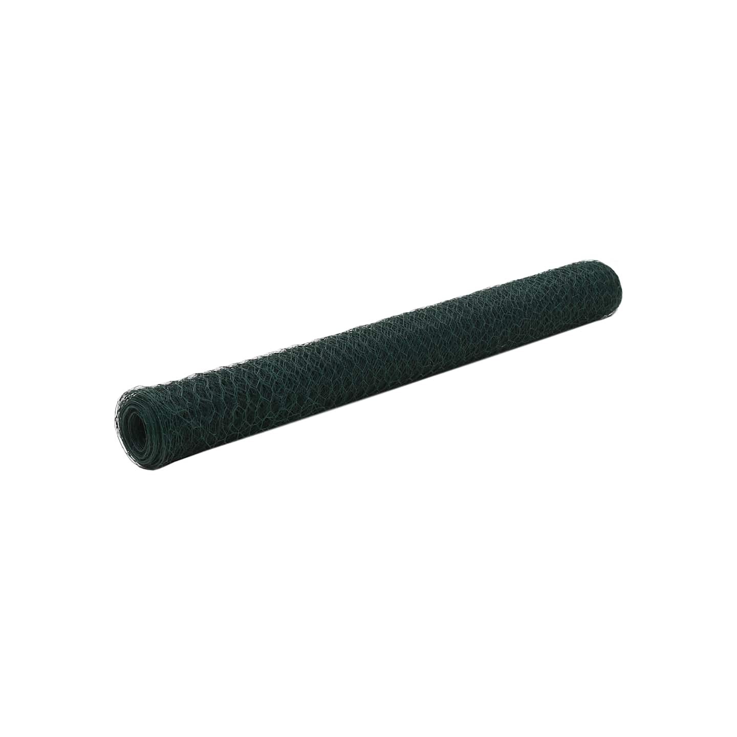 Grillage Acier avec revêtement en PVC 25x1,2 m Vert