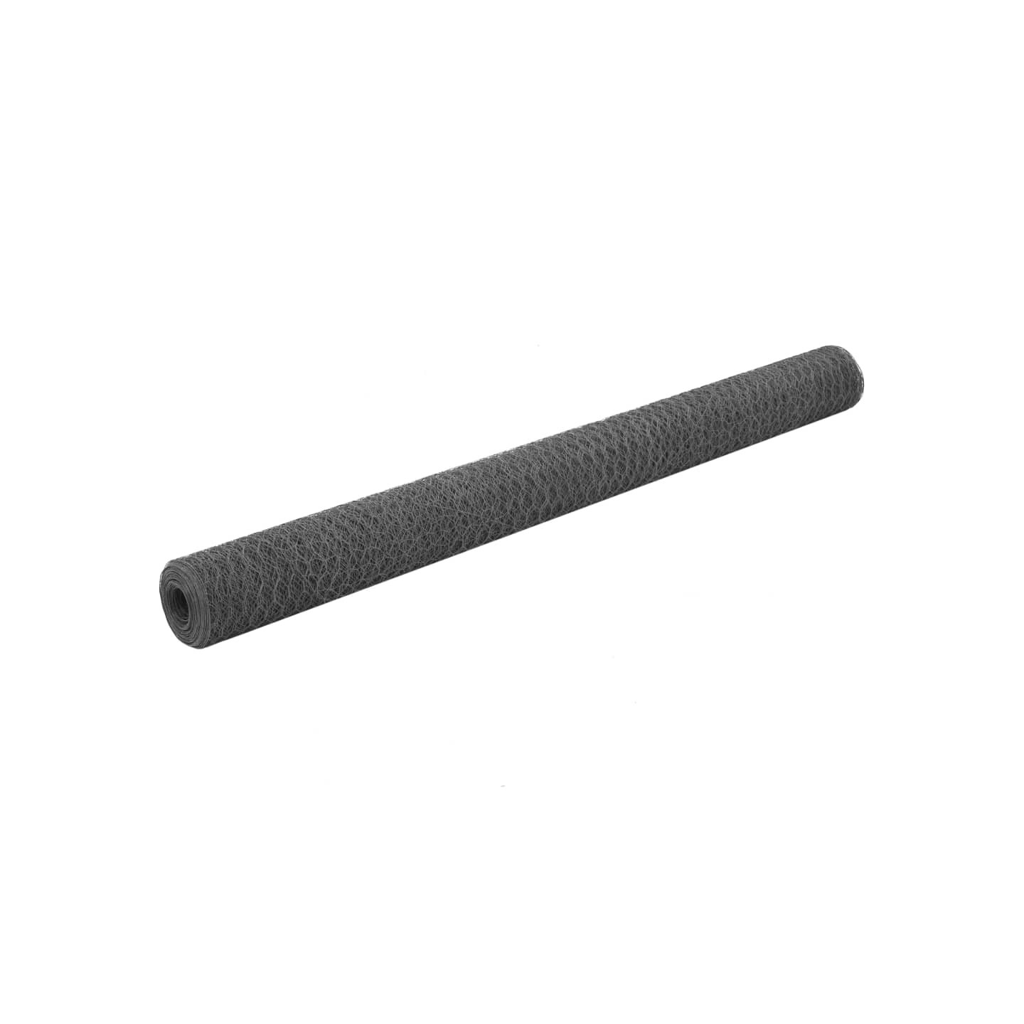 Grillage Acier avec revêtement en PVC 25x1,5 m Gris