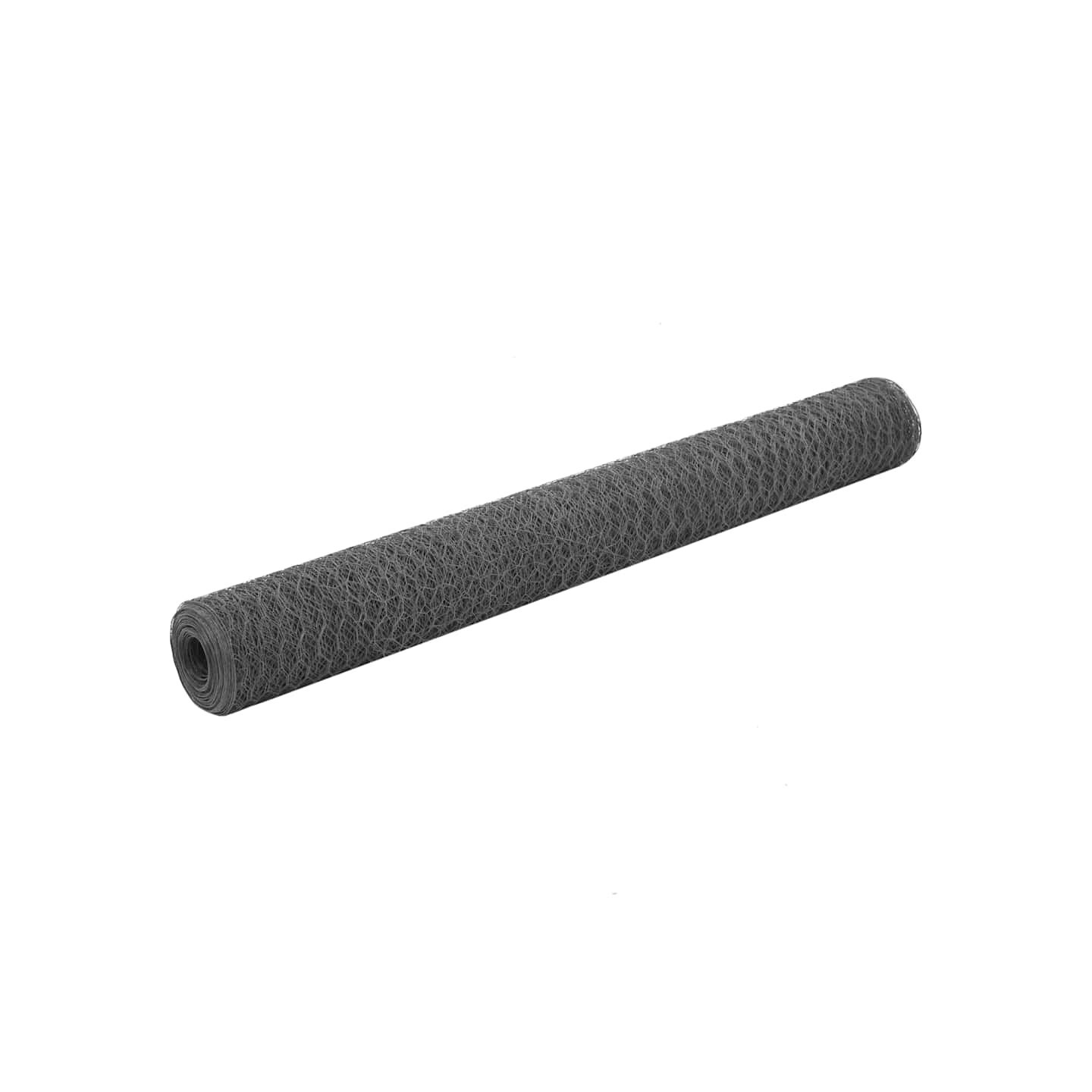 Grillage Acier avec revêtement en PVC 25x1,2 m Gris