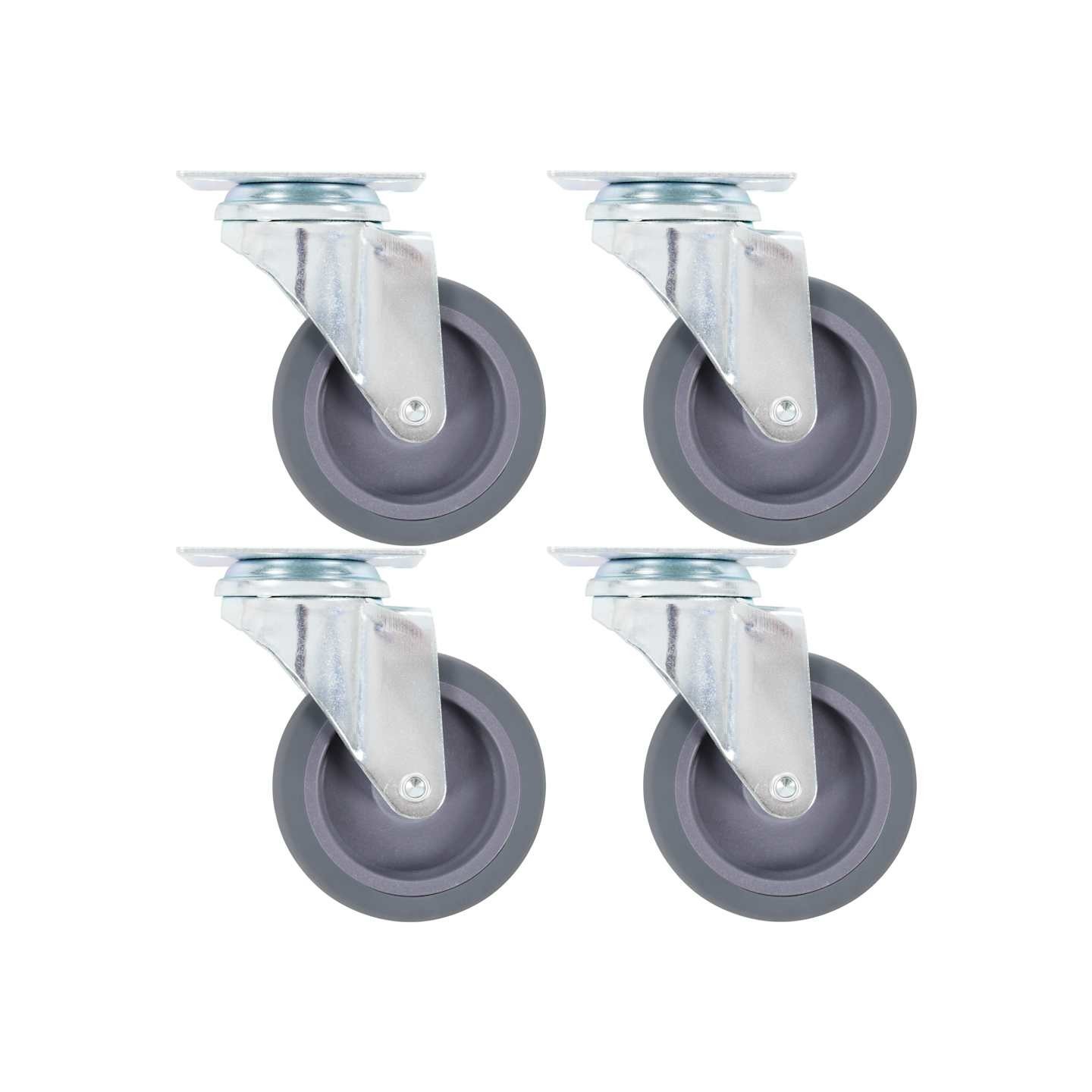 Roulettes pivotantes 4 pcs 75 mm