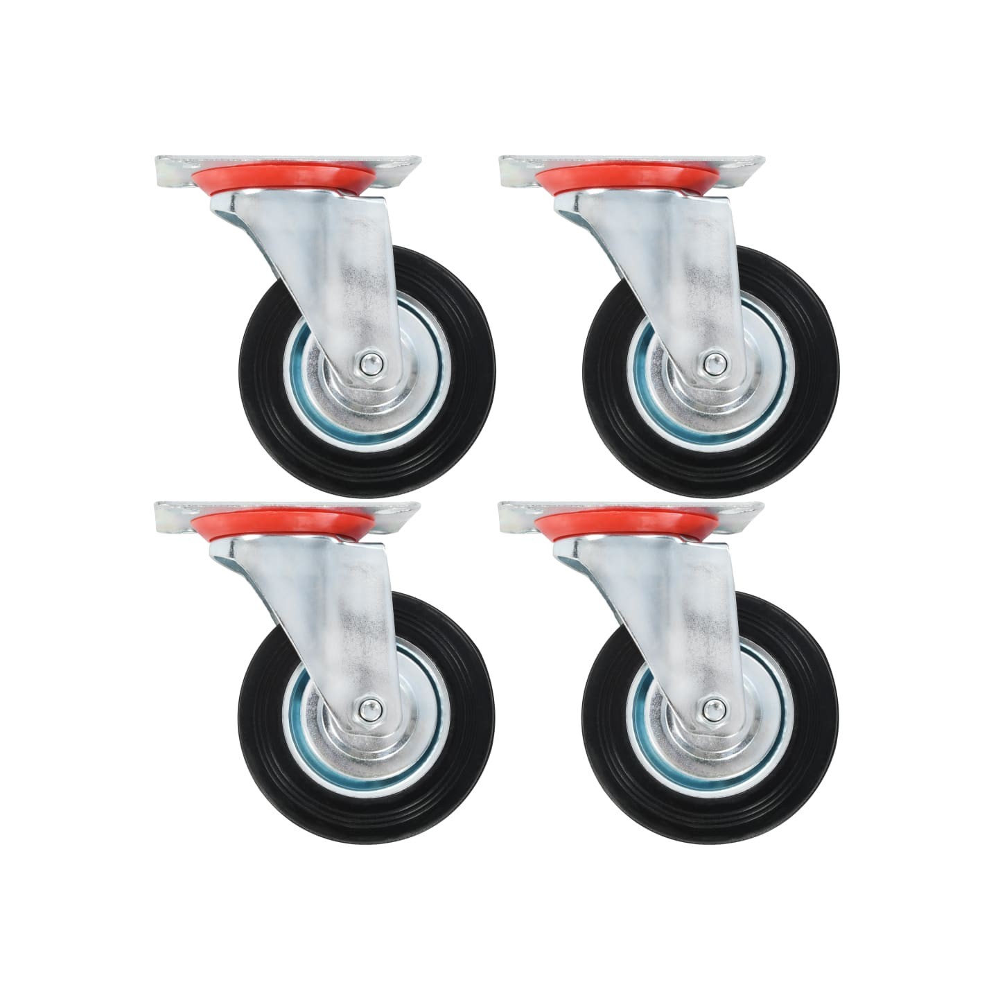 Roulettes pivotantes 4 pcs 100 mm