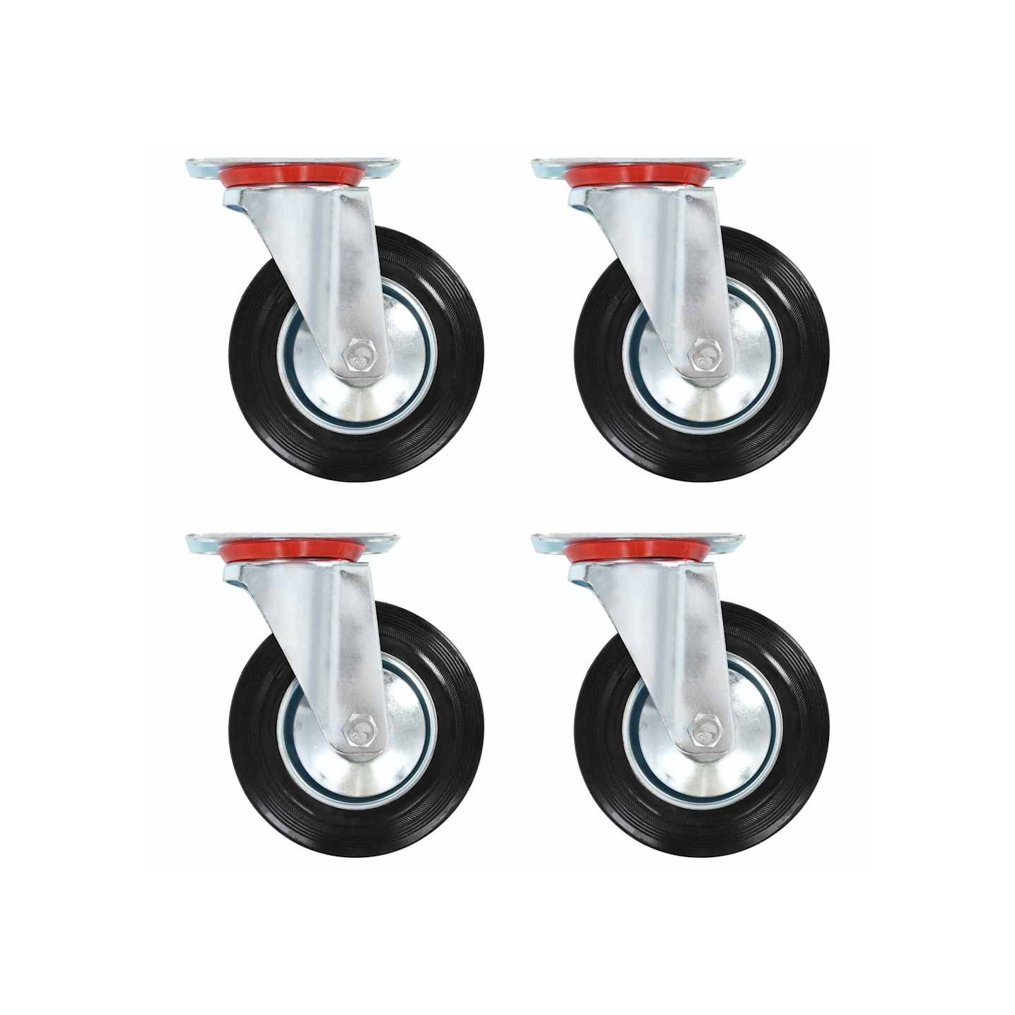 Roulettes pivotantes 4 pcs 160 mm