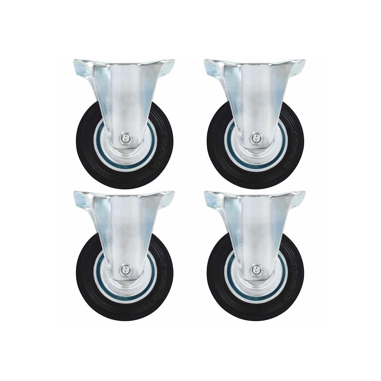 Roulettes fixes 4 pcs 100 mm