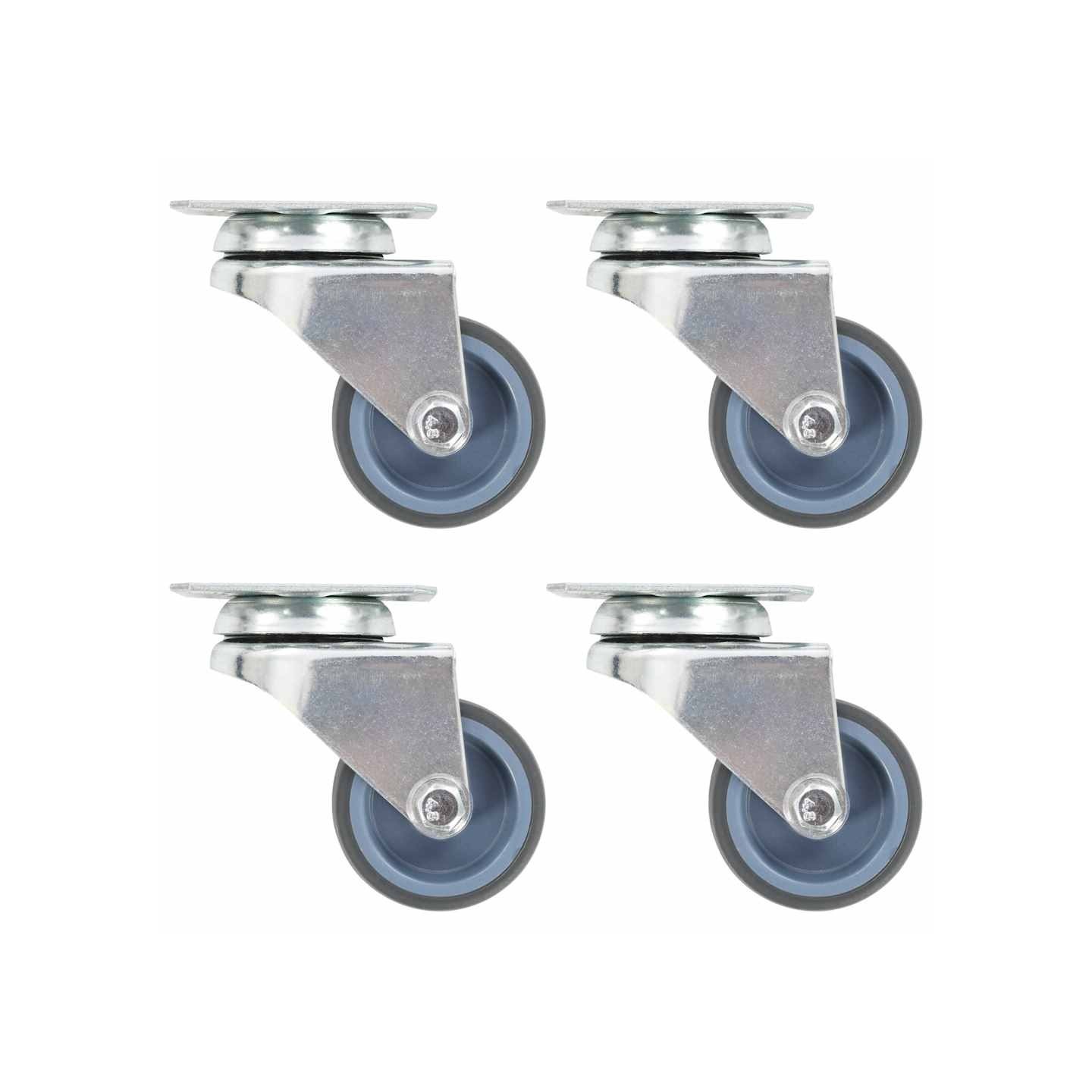 Roulettes pivotantes doubles 4 pcs 50 mm