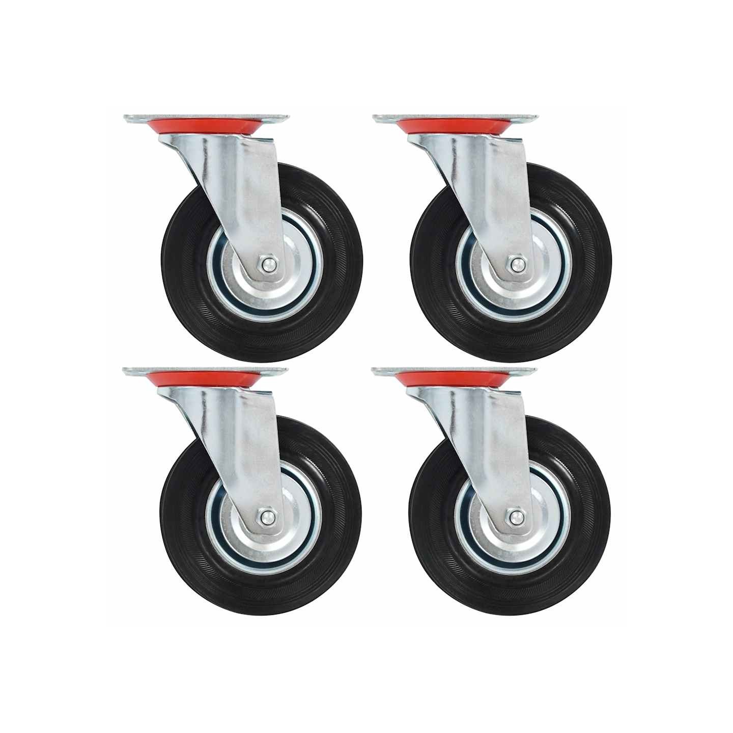 Roulettes pivotantes 4 pcs 125 mm