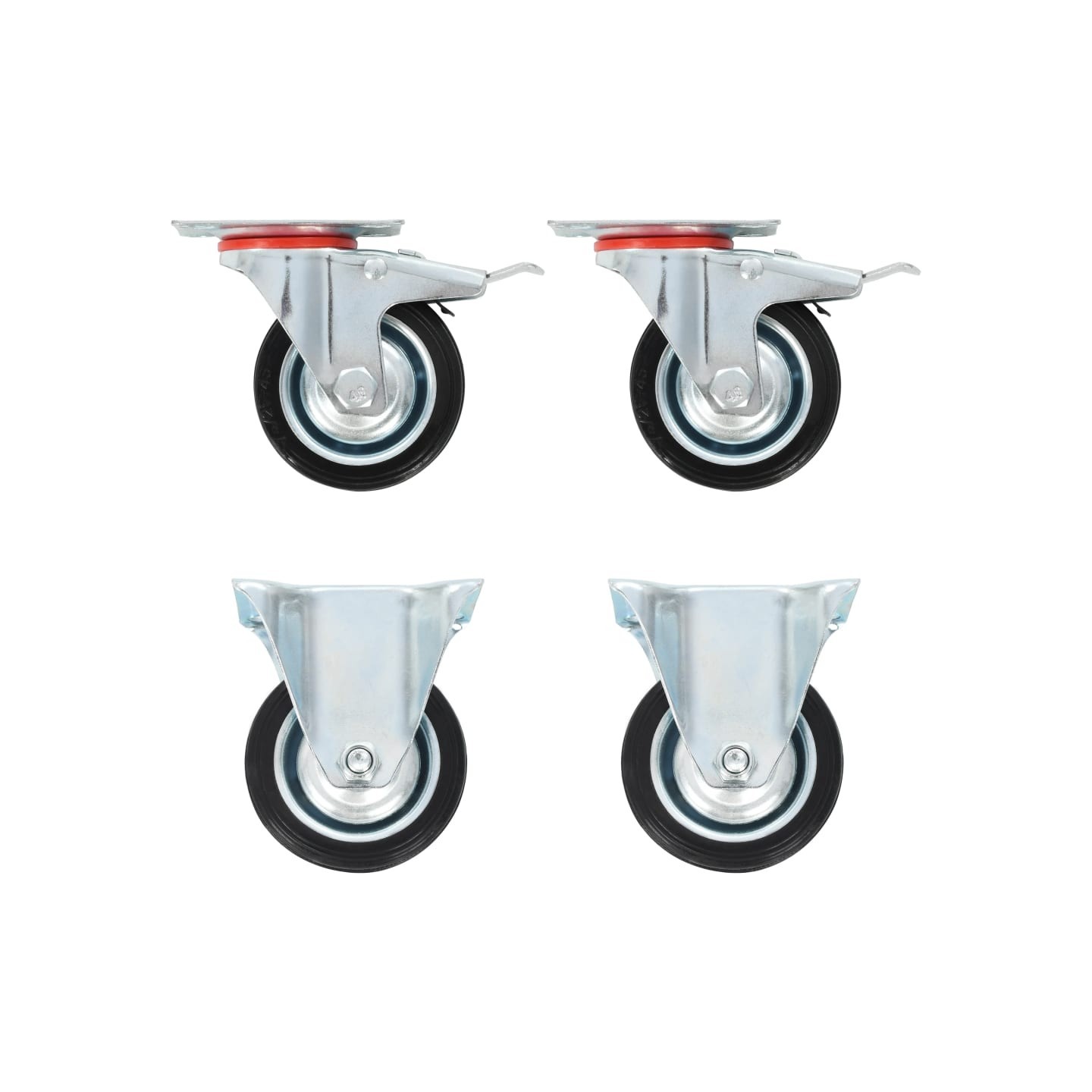 Roulettes 4 pcs 75 mm