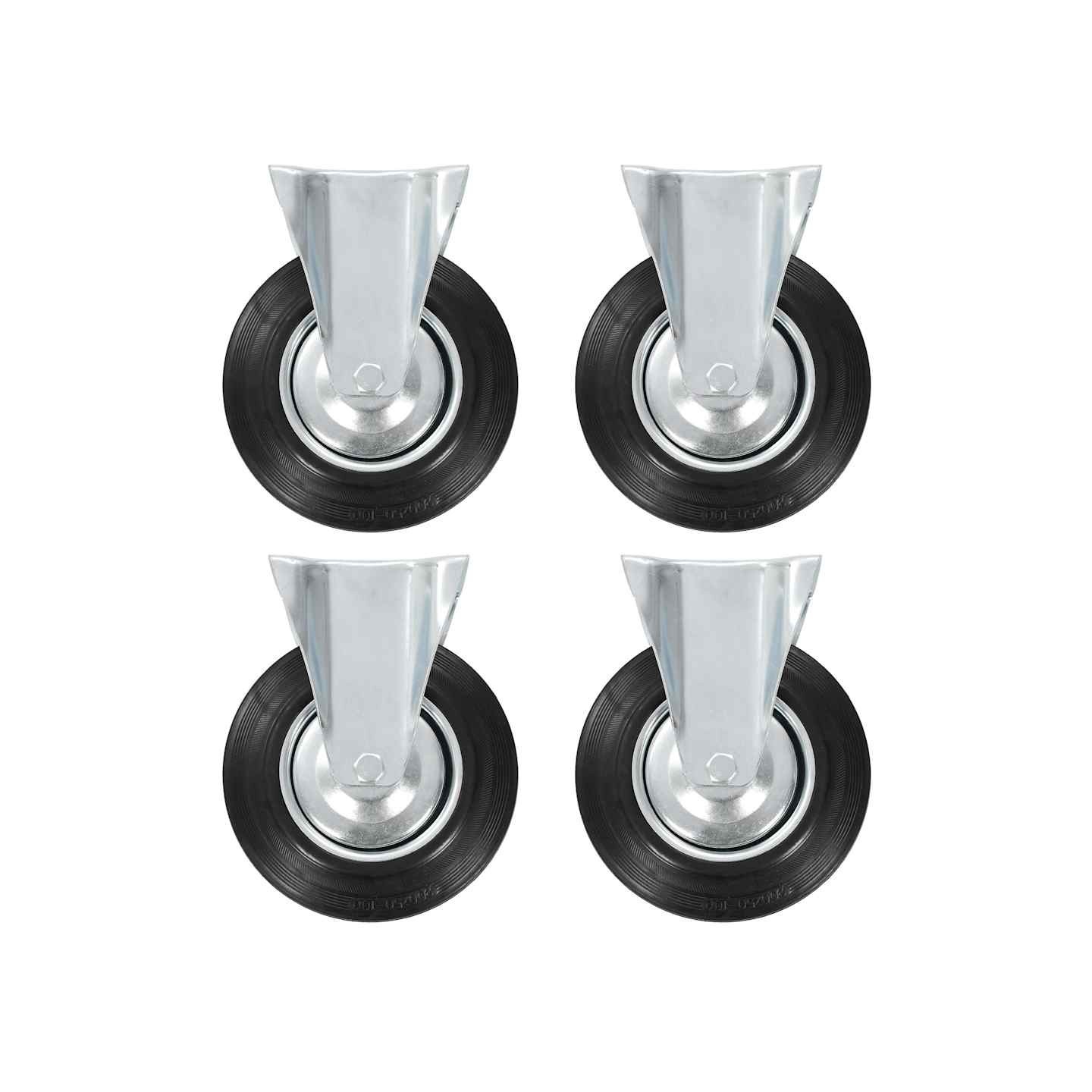 Roulettes fixes 4 pcs 200 mm