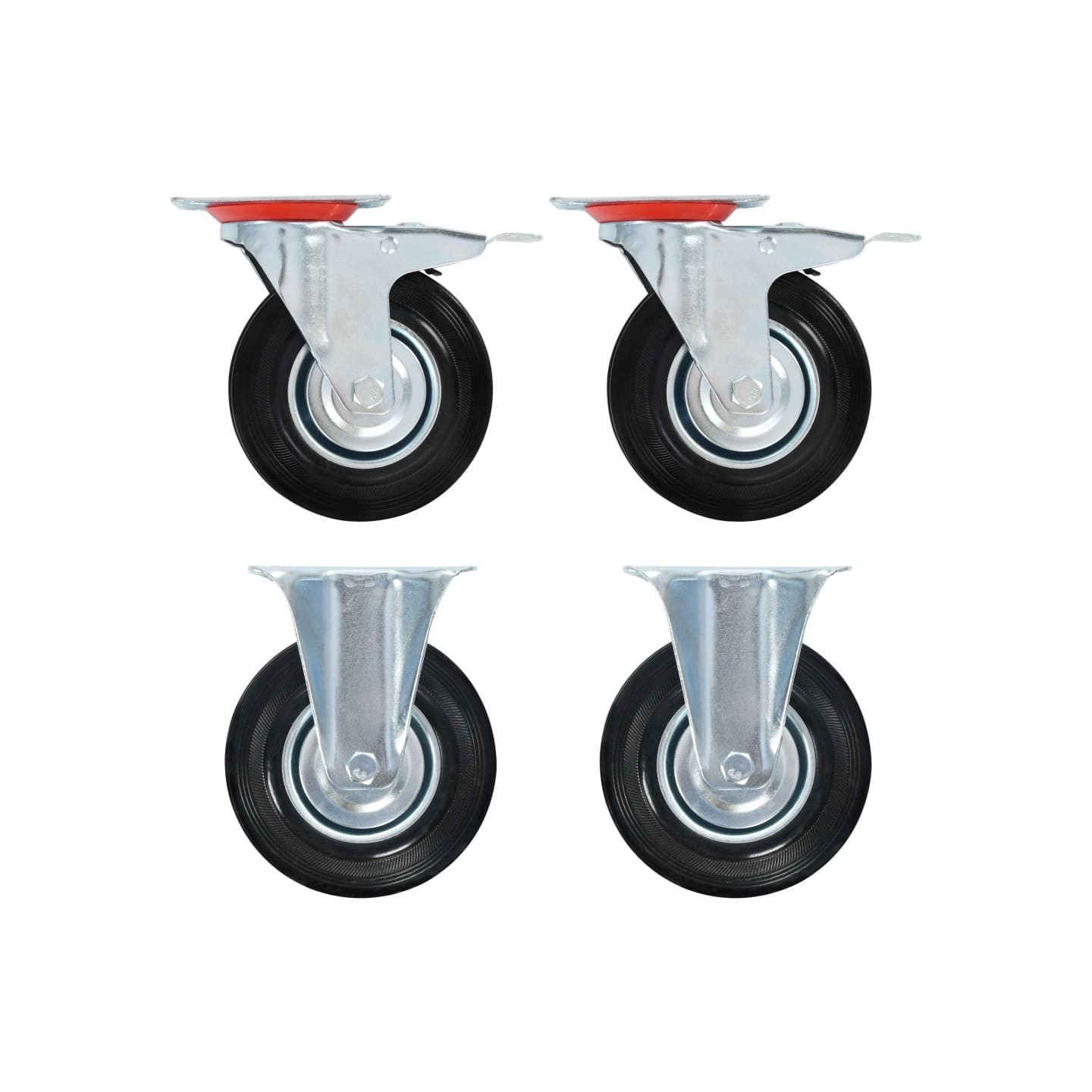 Roulettes 4 pcs 125 mm