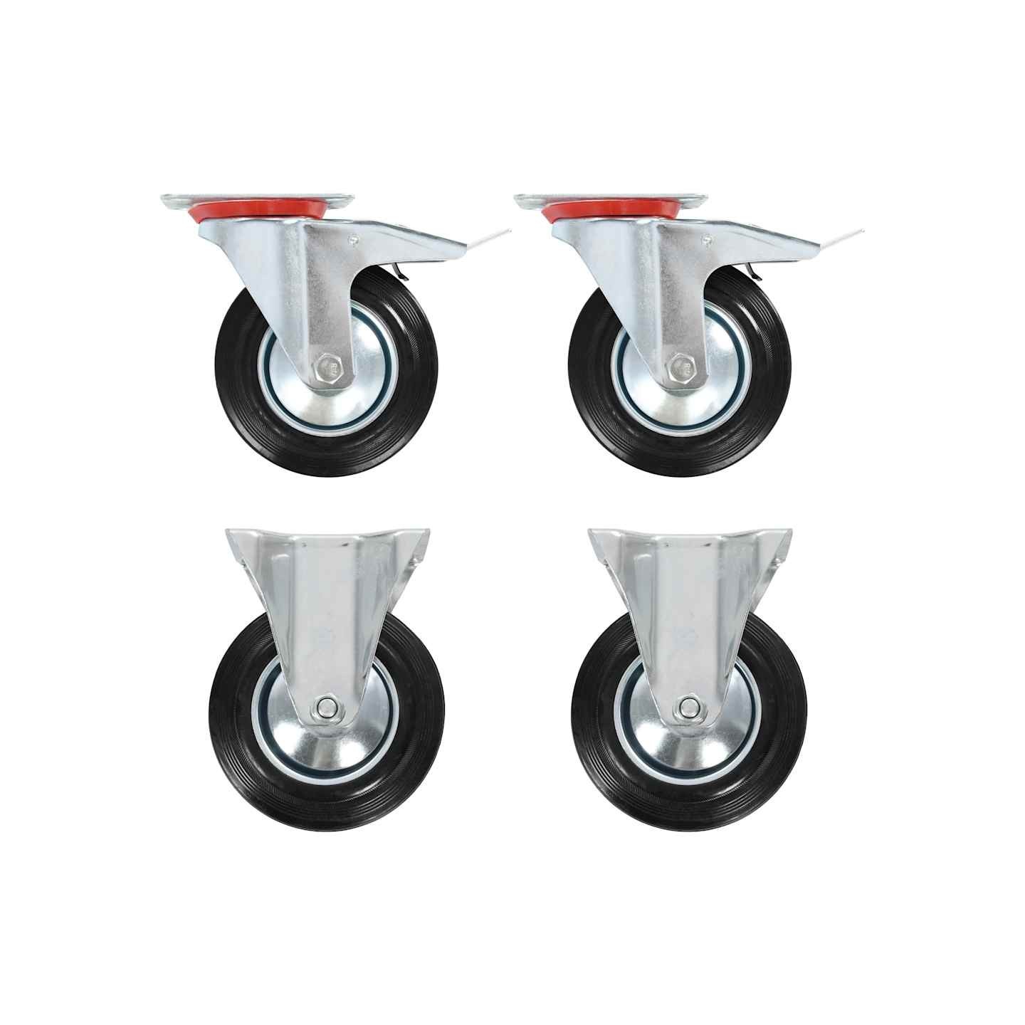 Roulettes 4 pcs 160 mm