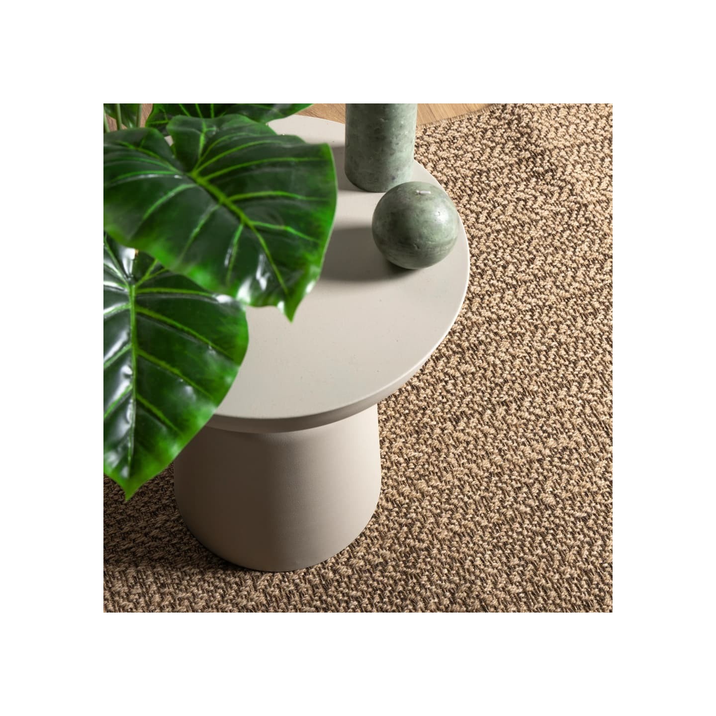 Tapis ZIZUR 80x150 cm aspect de jute intérieur et extérieur