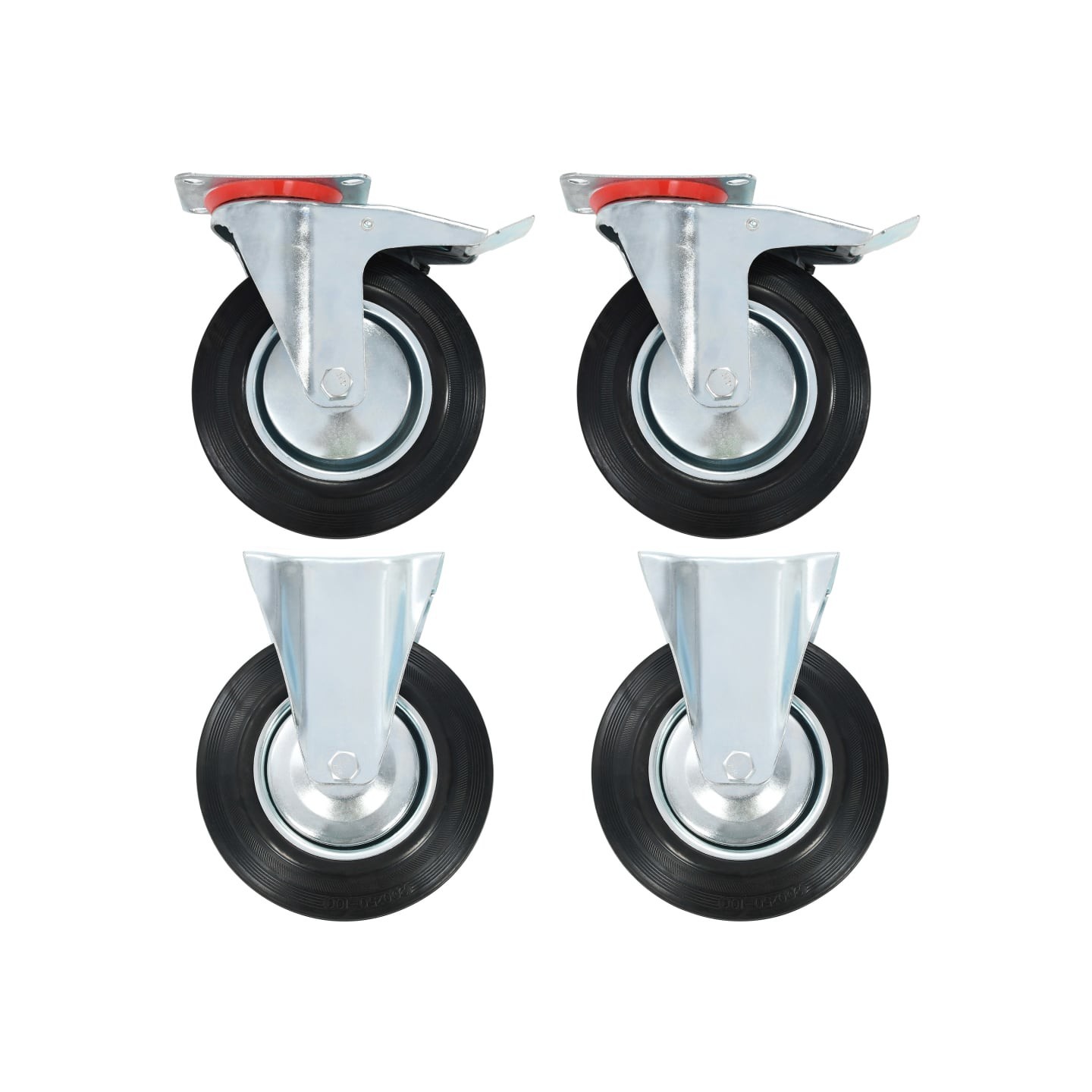 Roulettes 4 pcs 200 mm