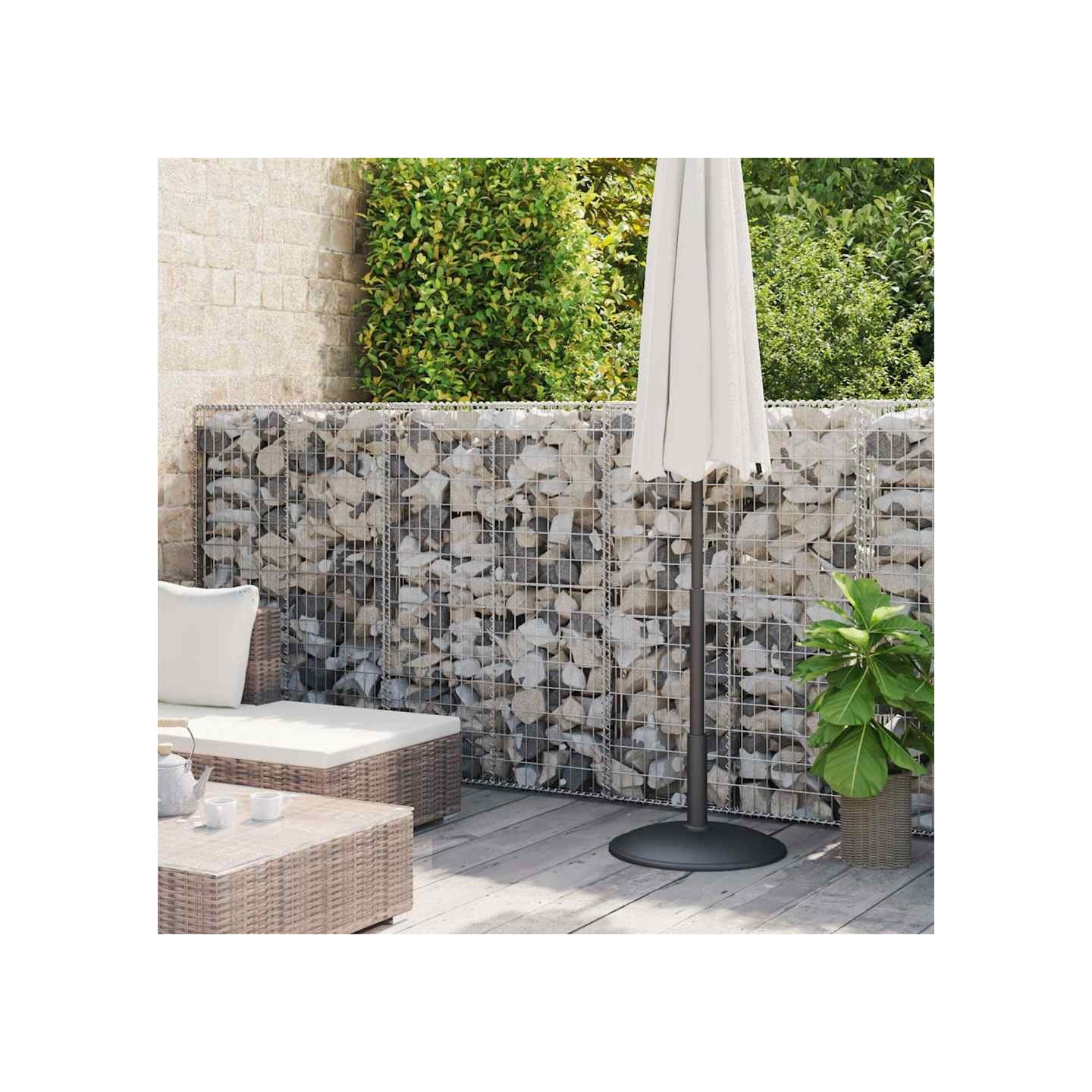 Mur à gabion avec couvercles Acier galvanisé 900 x 50 x 150 cm