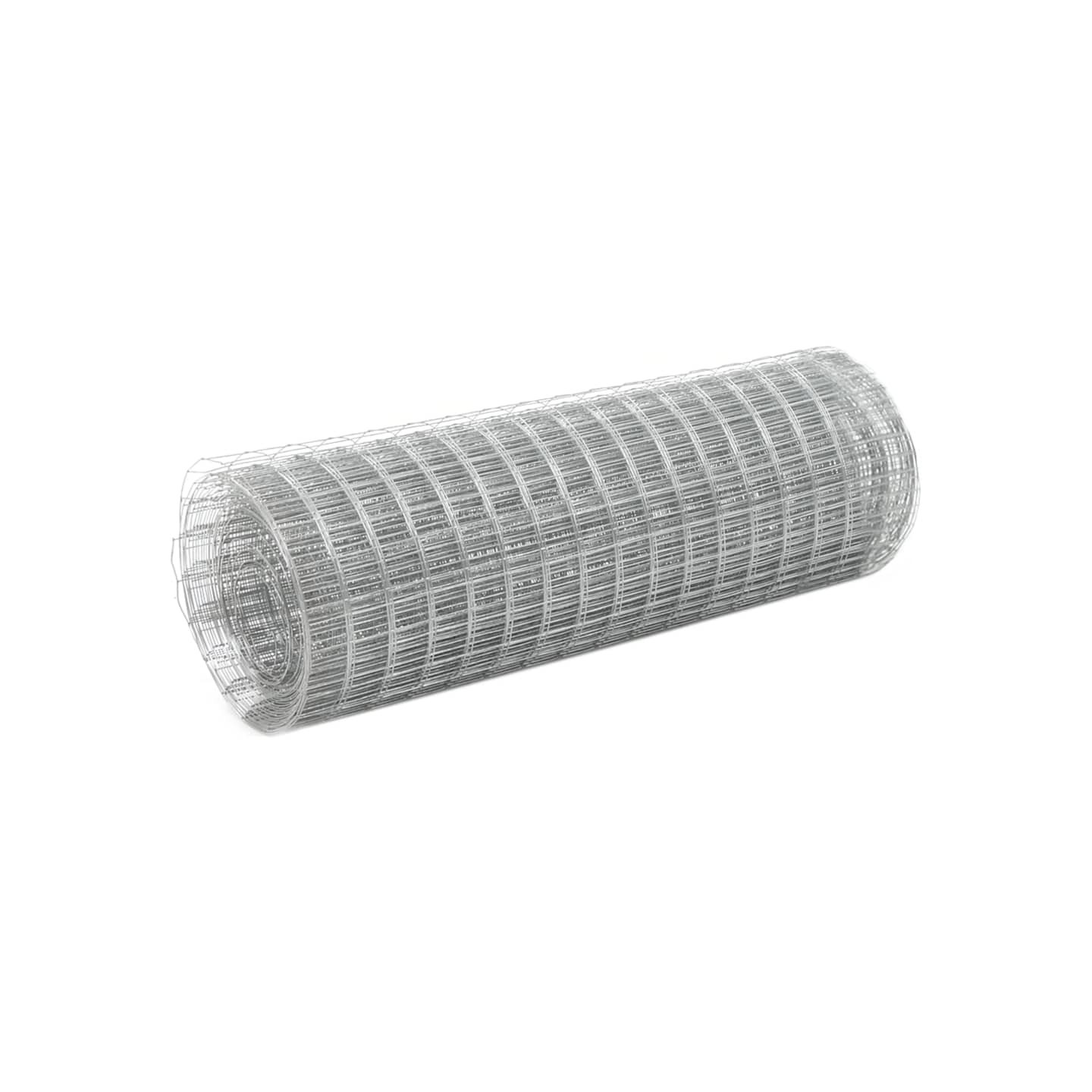 Grillage pour volière acier galvanisé 25x0,5 m argenté