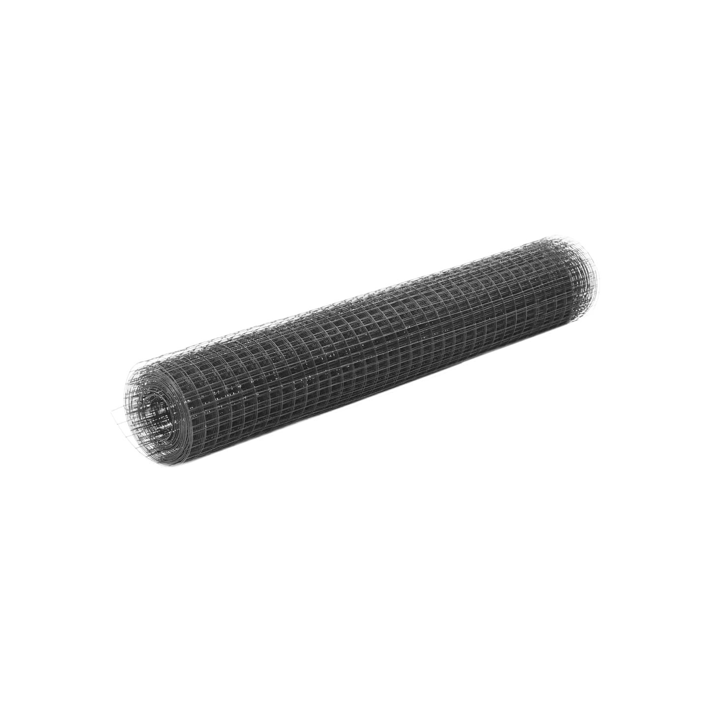 Grillage acier avec revêtement en PVC 10x1 m gris