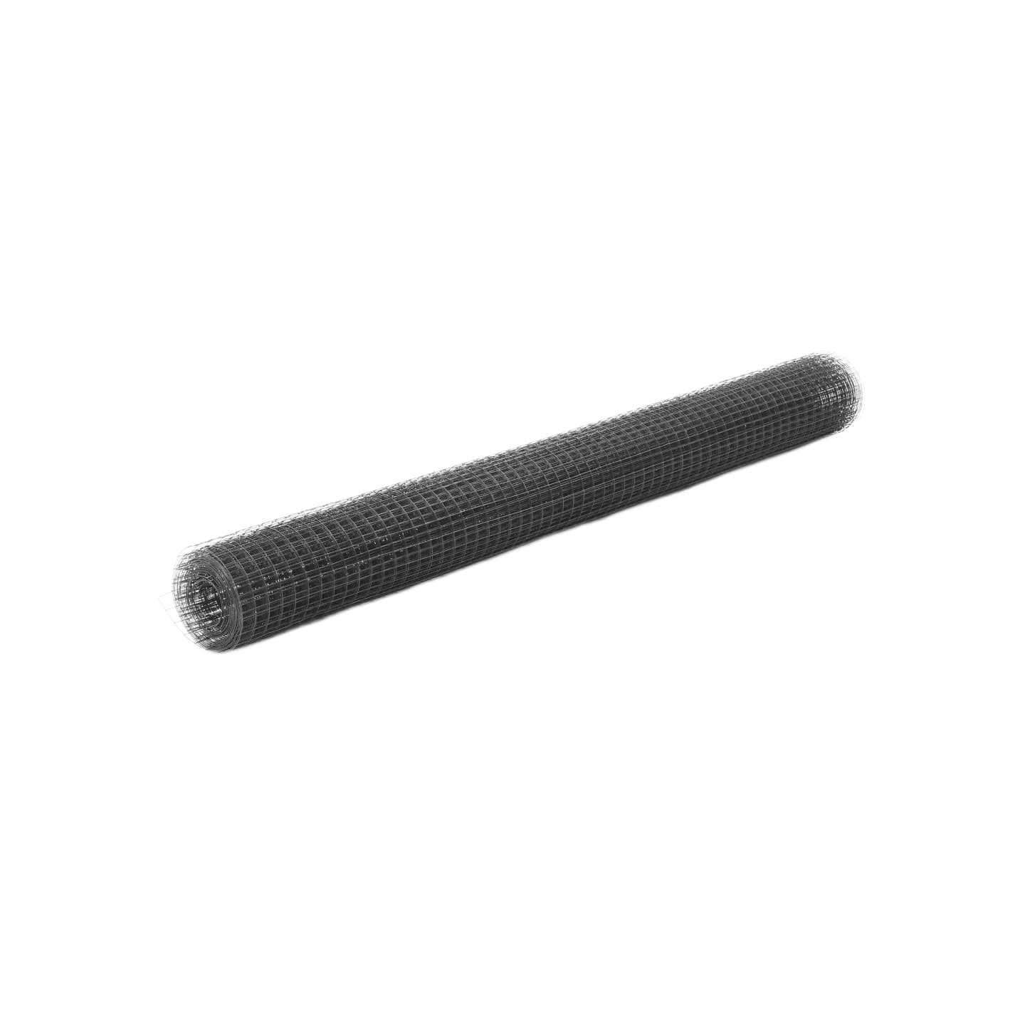 Grillage acier avec revêtement en PVC 10x1,5 m gris