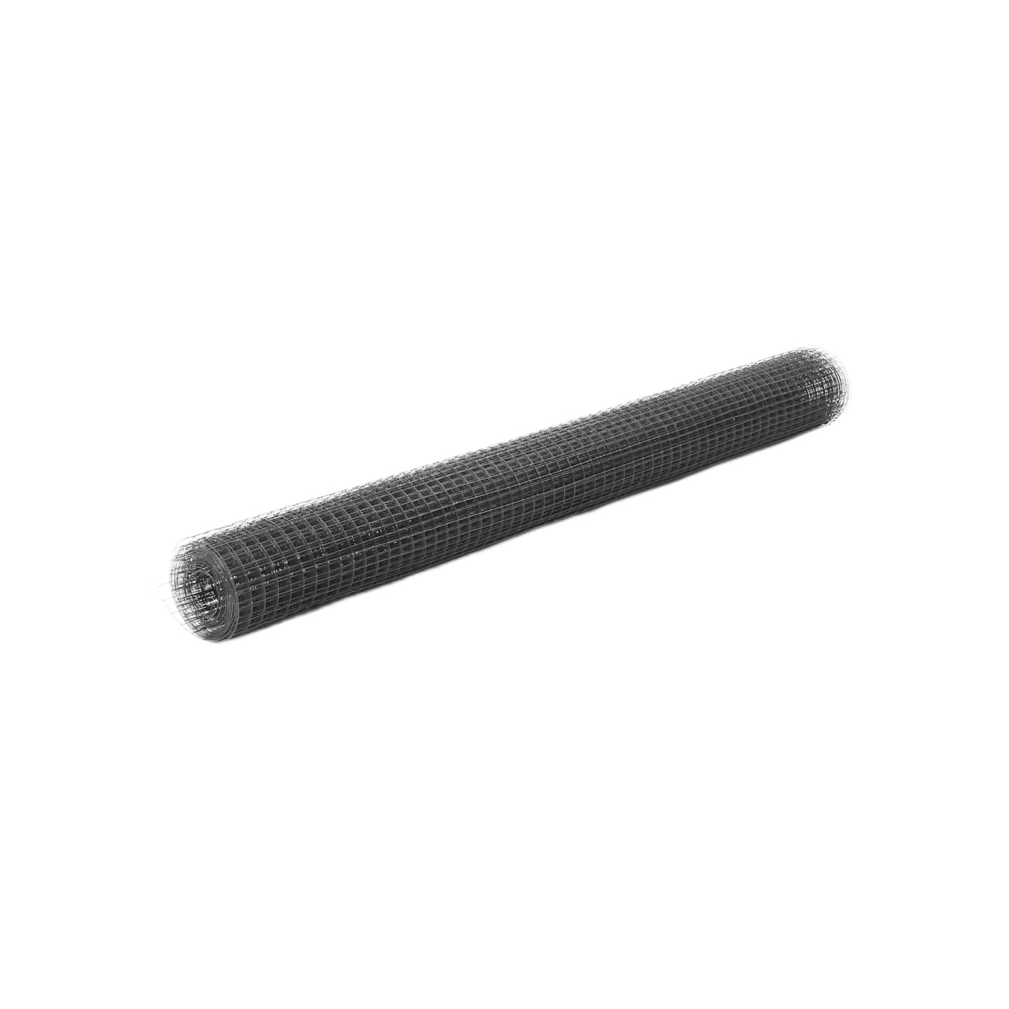 Grillage acier avec revêtement en PVC 25x1,5 m gris