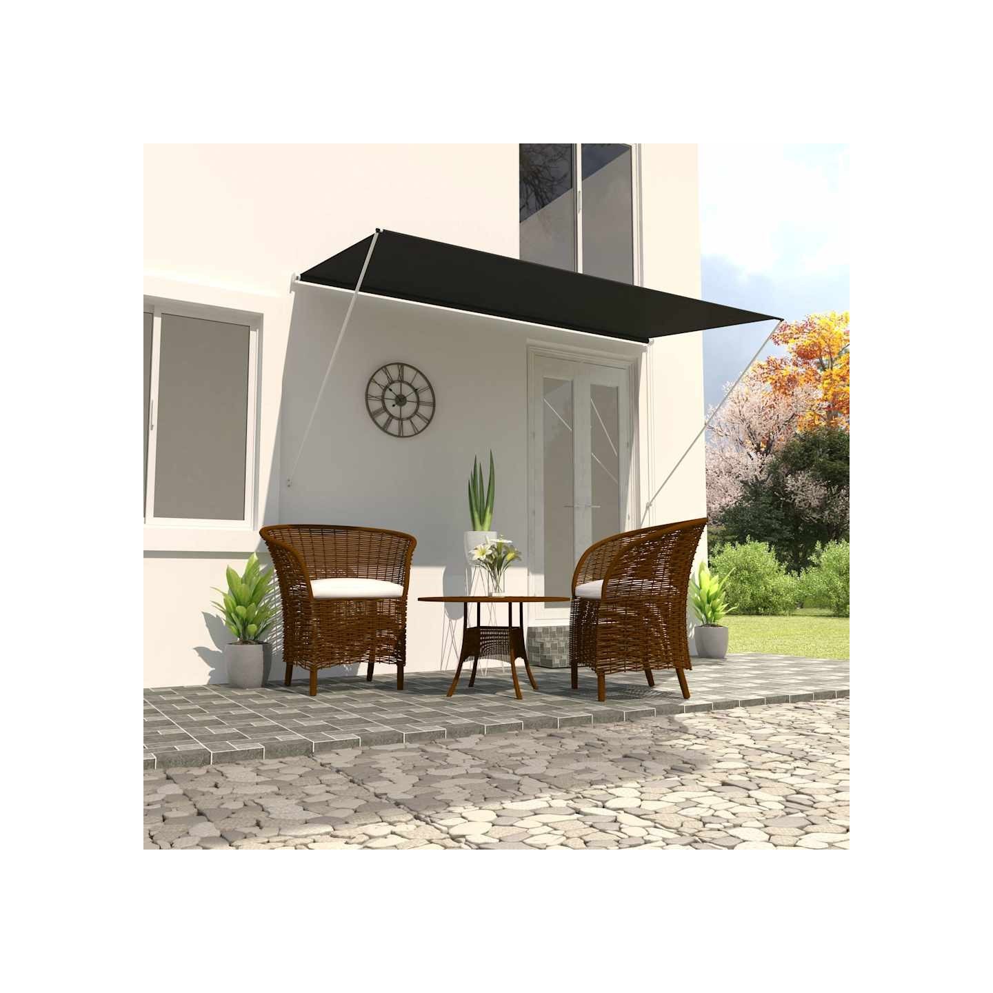 Auvent rétractable 350x150 cm Anthracite