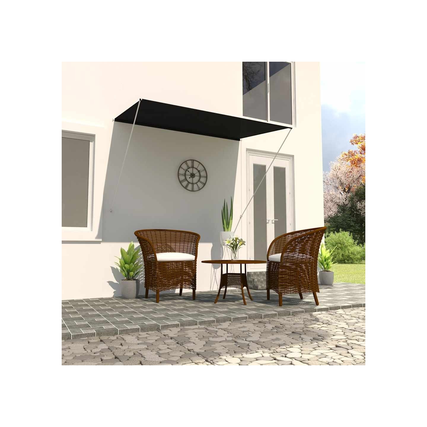 Auvent rétractable 200x150 cm Anthracite