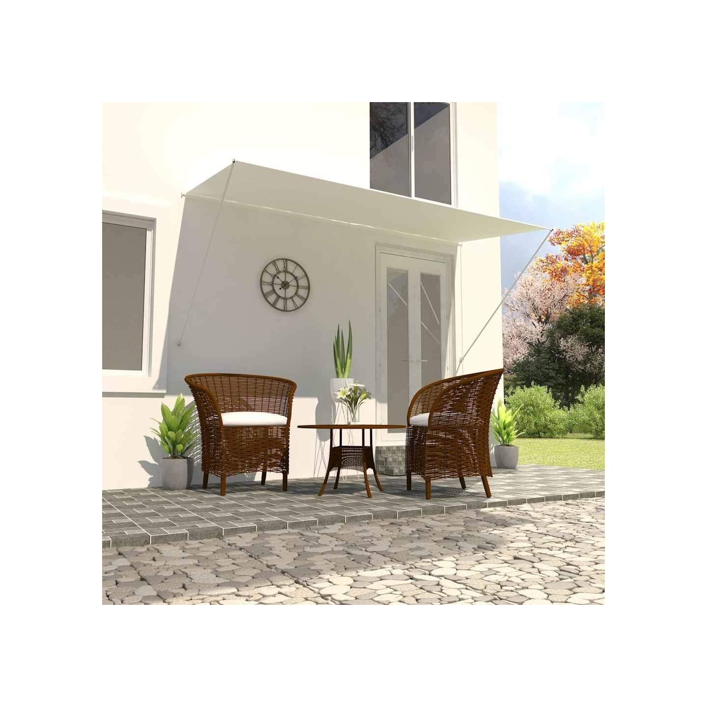 Auvent rétractable 300x150 cm Crème