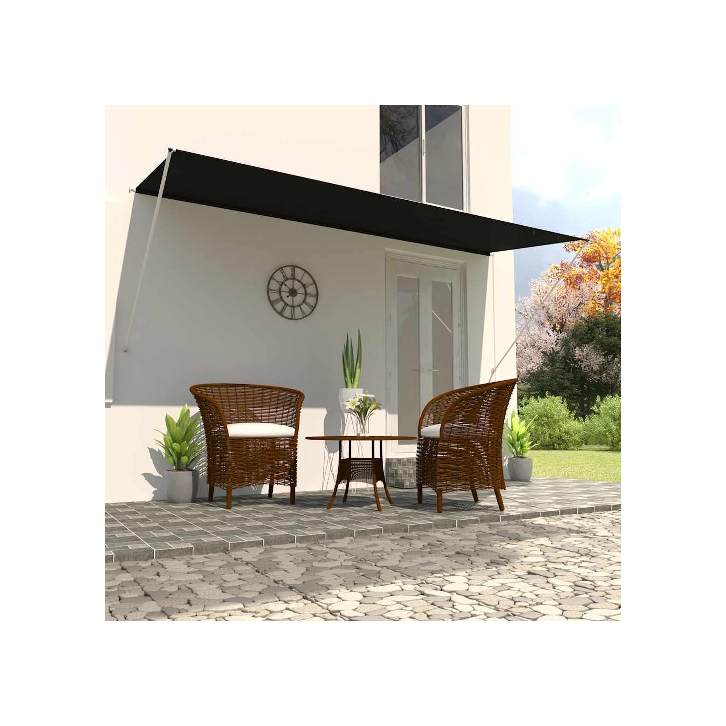 Auvent rétractable 400x150 cm Anthracite