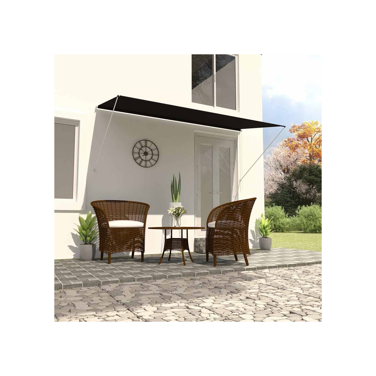 Auvent rétractable 250x150 cm Anthracite