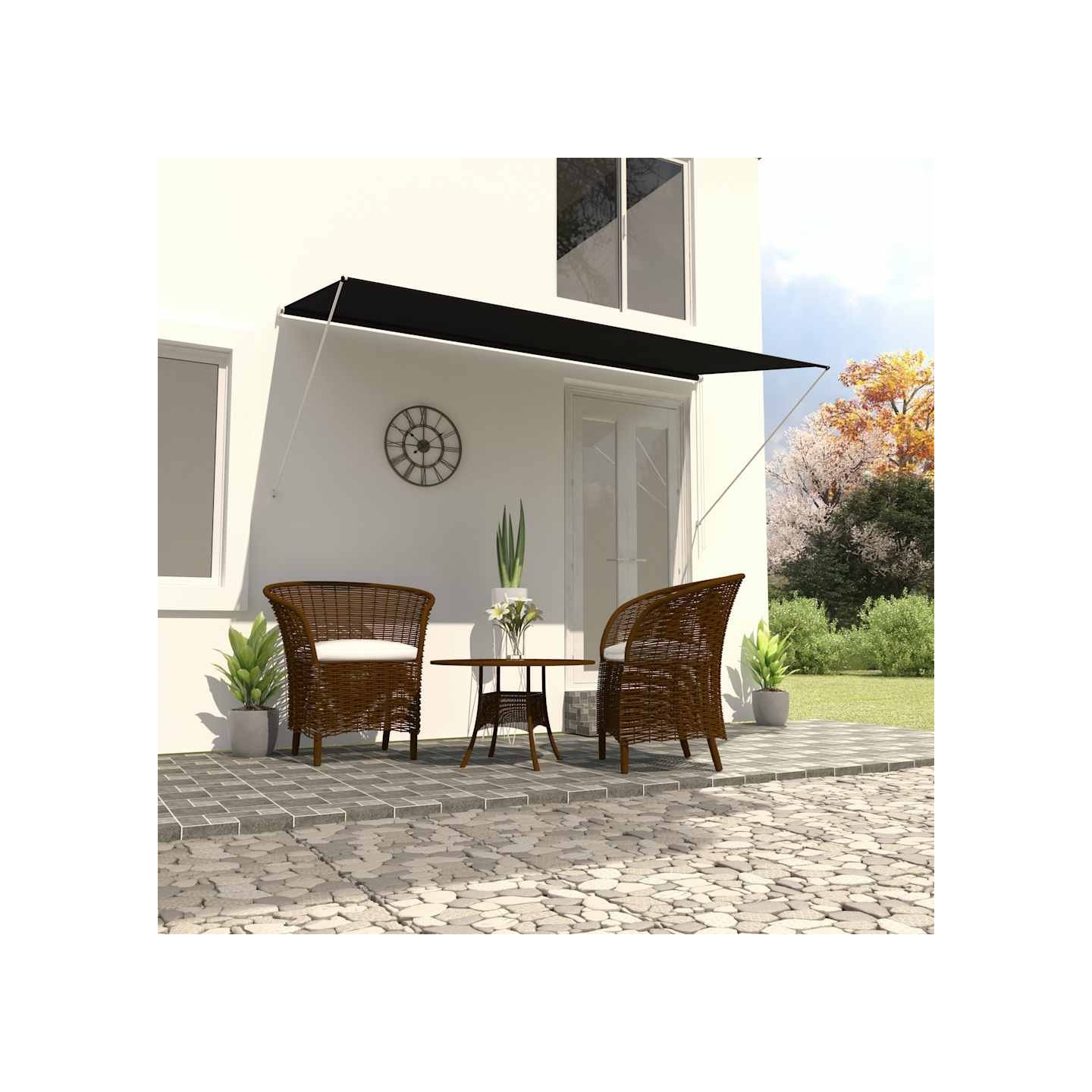 Auvent rétractable 300x150 cm Anthracite