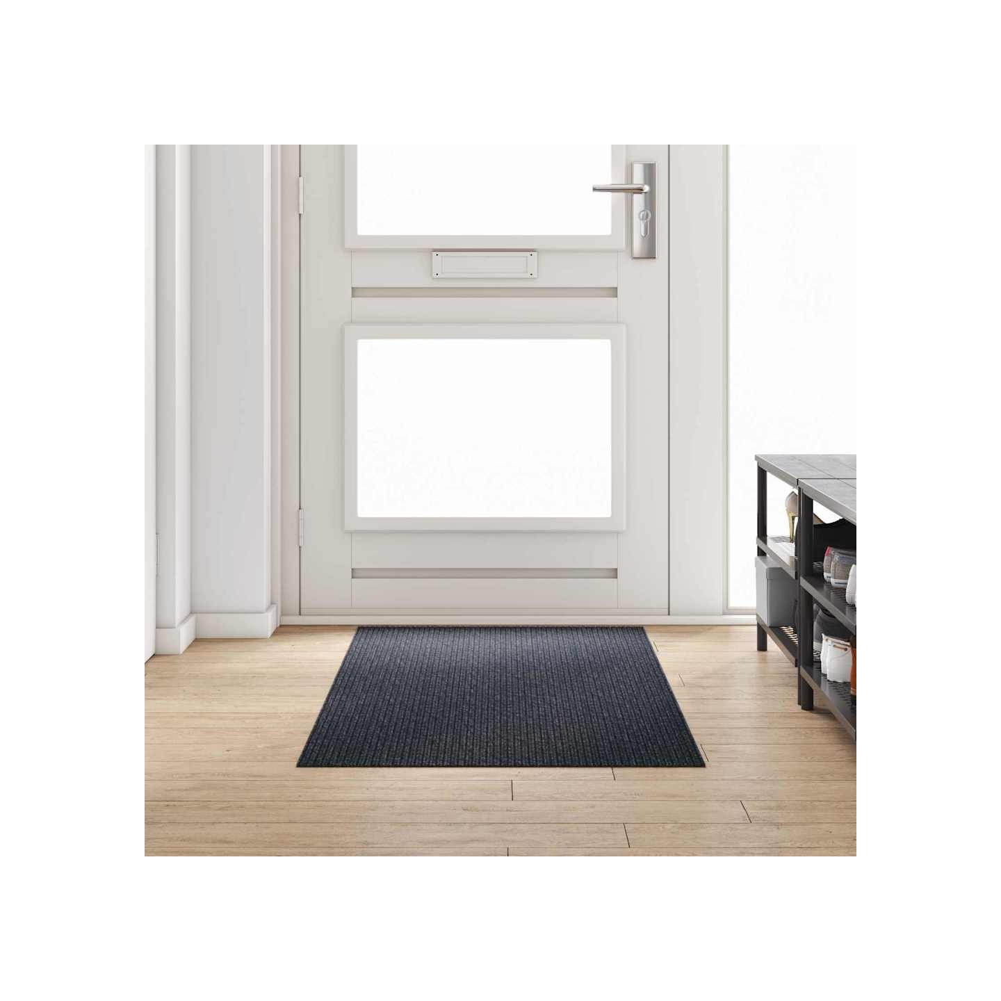 Tapis Couloir Anthracite 80 x 200 cm tissu