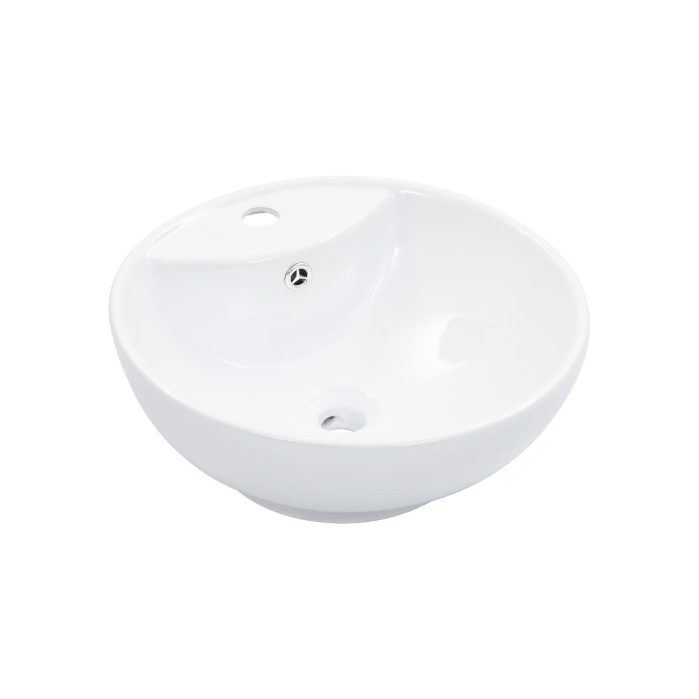 Lavabo avec trop-plein 46,5 x 18 cm Céramique Blanc
