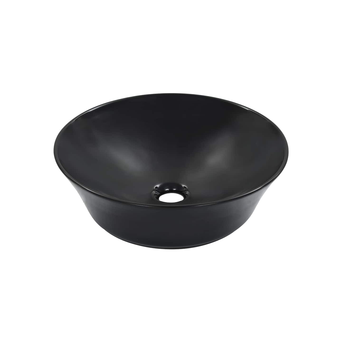 Lavabo 41x12,5 cm Céramique Noir