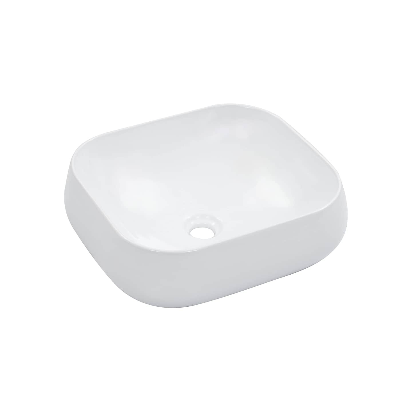 Lavabo 44,5 x 39,5 x 14,5 cm Céramique Blanc