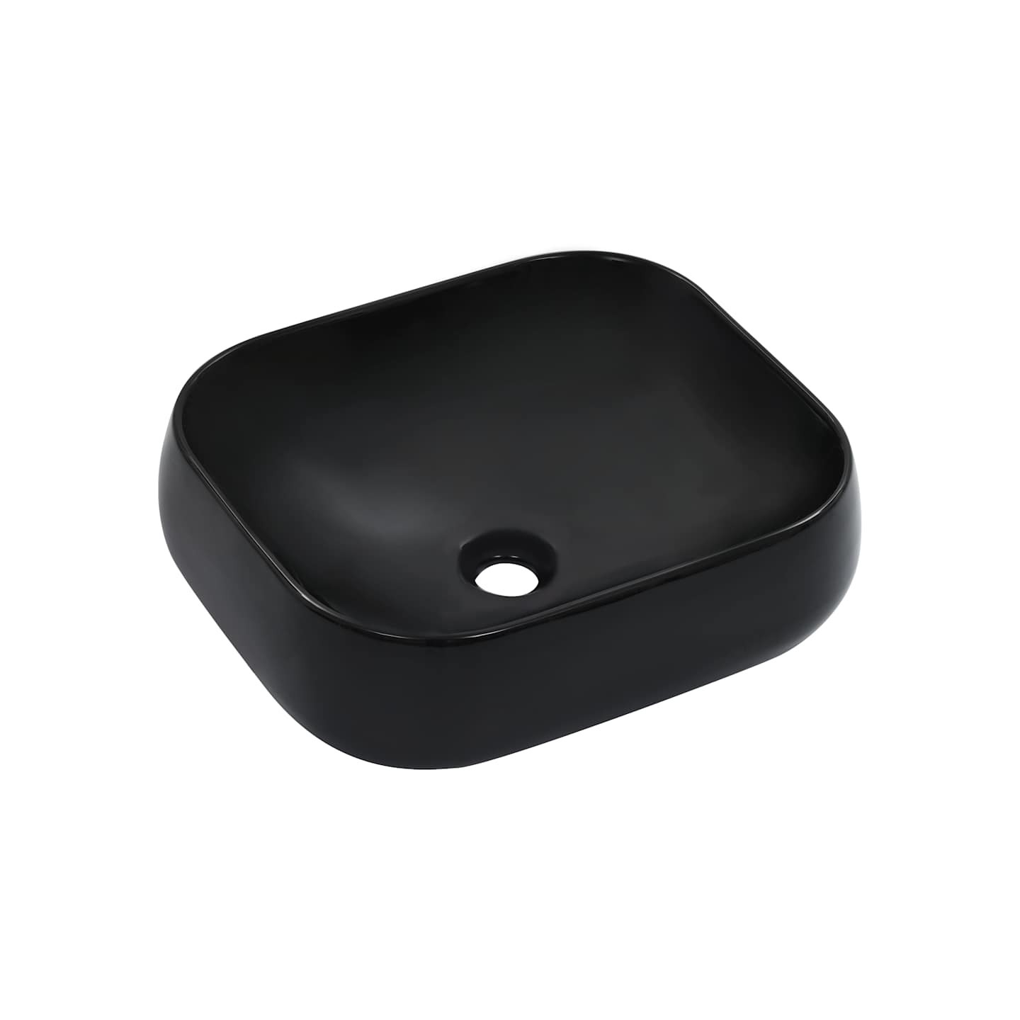 Lavabo 44,5 x 39,5 x 14,5 cm Céramique Noir