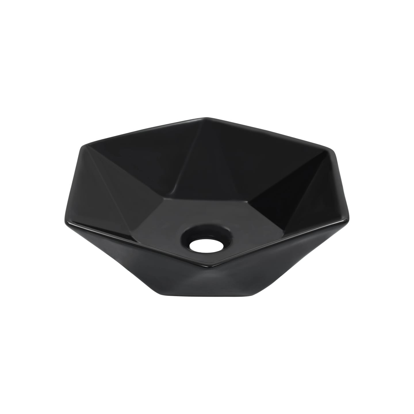Lavabo 41x36,5x12 cm Céramique Noir
