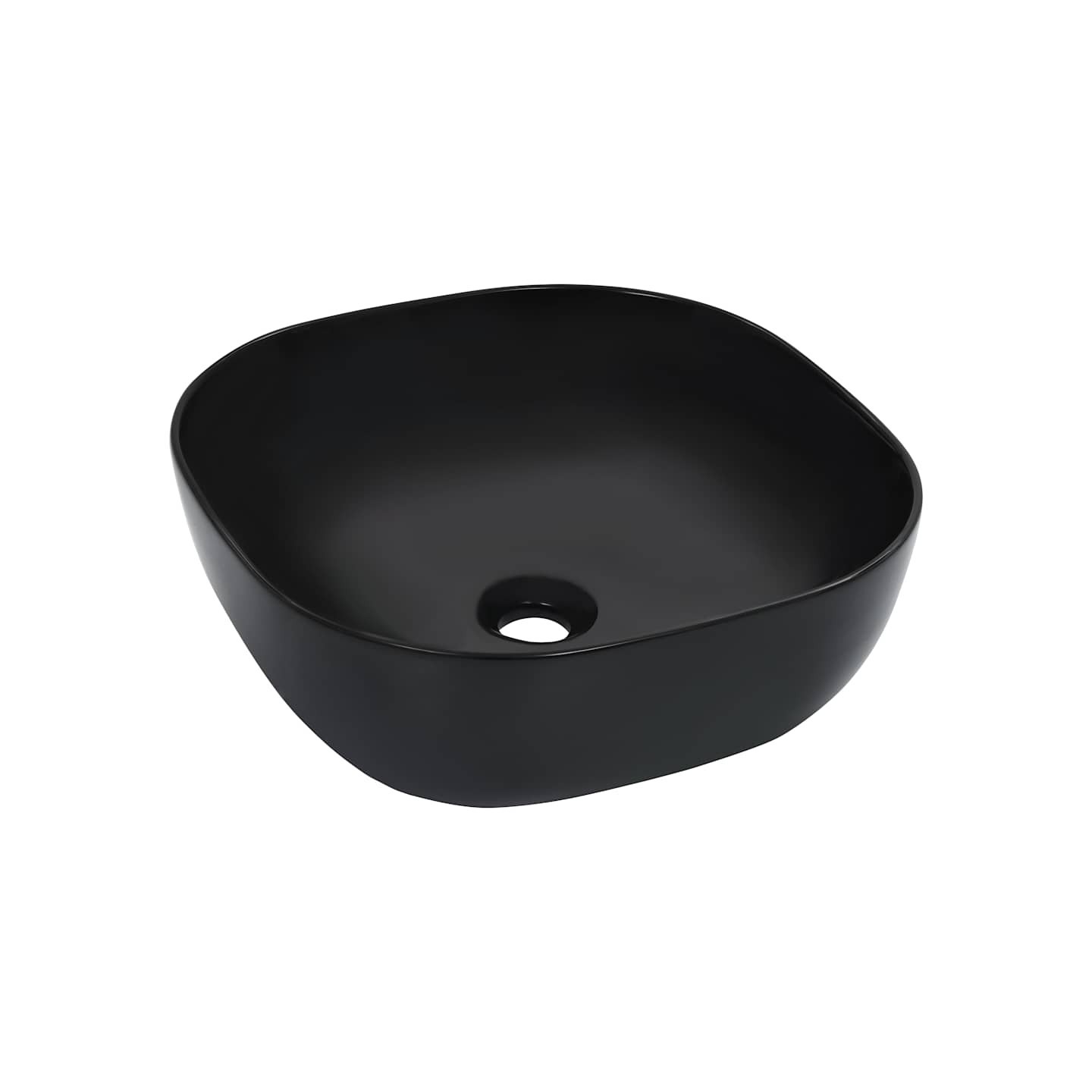 Lavabo 42,5x42,5x14,5 cm Céramique Noir