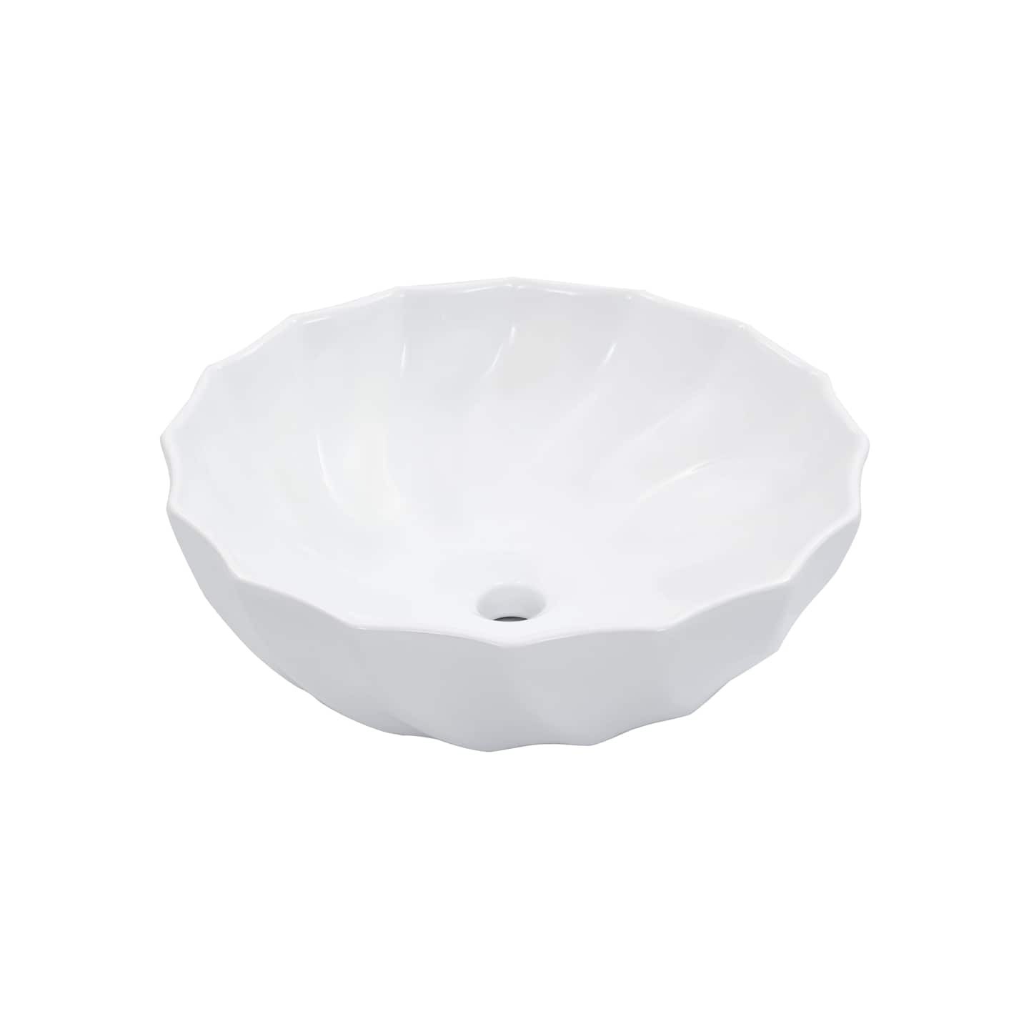 Lavabo 46x17 cm Céramique Blanc